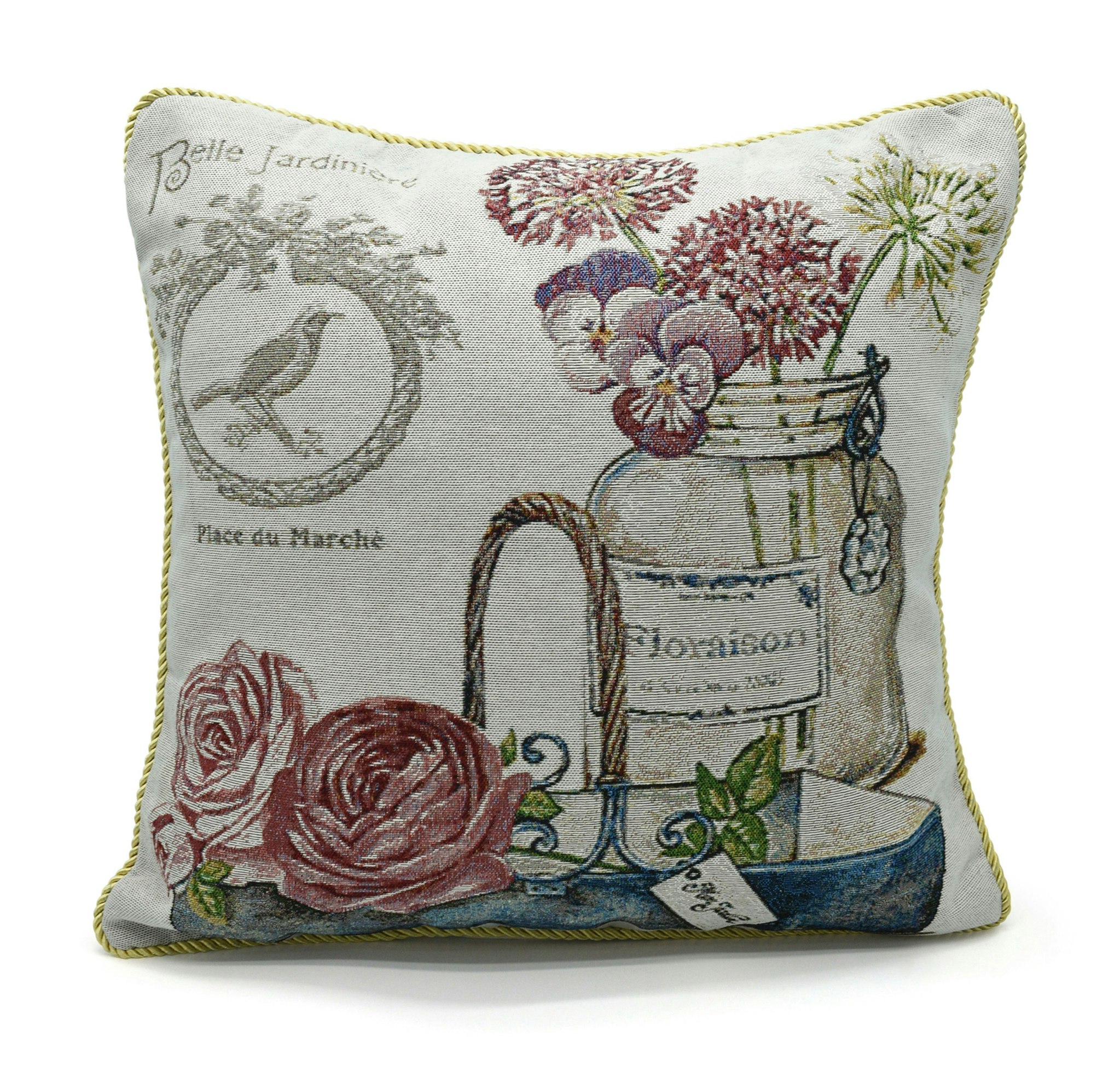 Velosso Tapestry Filled Scatter Cushion - 43Cm X 43Cm - Jardine