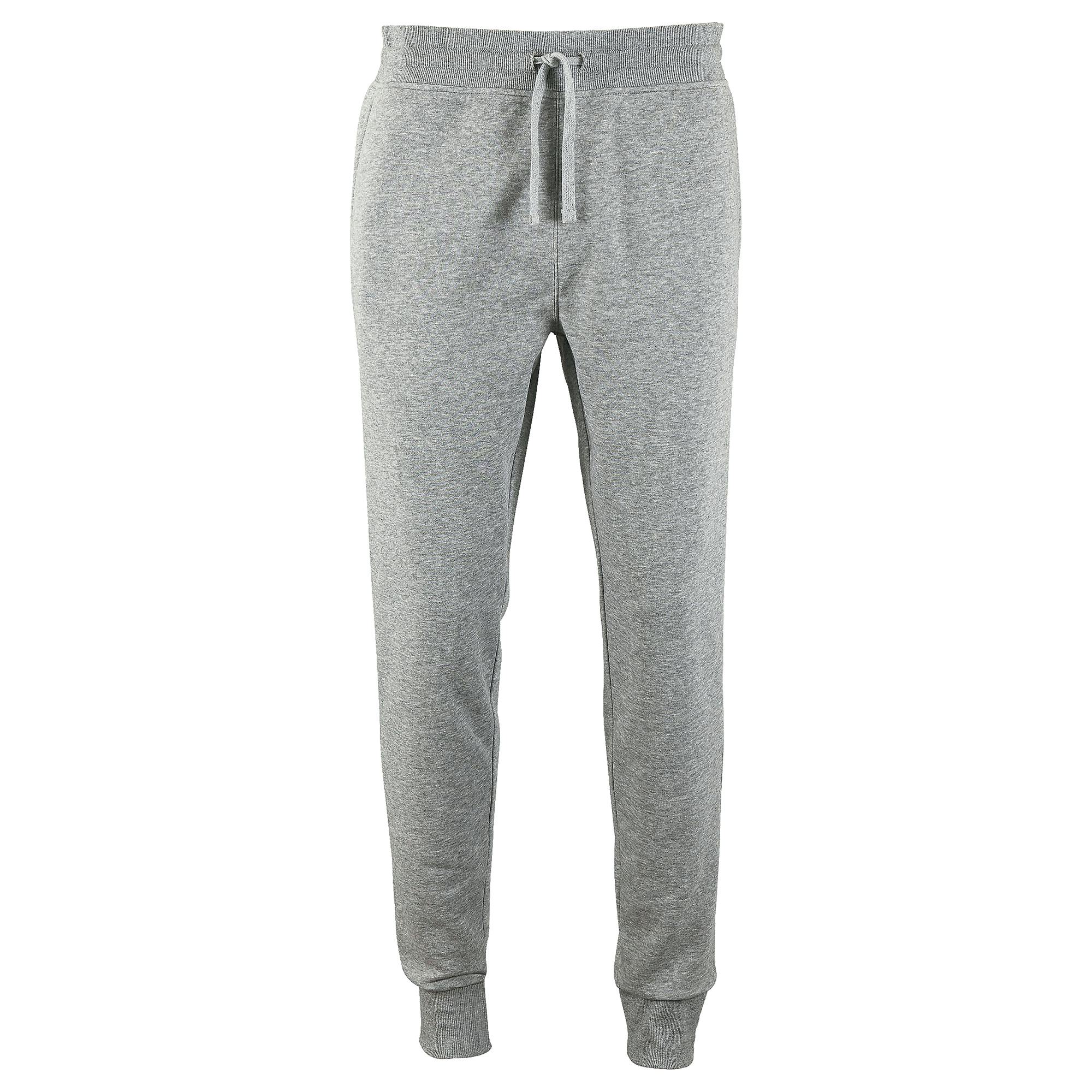 SOLS Mens Jake Slim Fit Jogging Bottoms (Grey Marl) - Size X-Small - Image 2