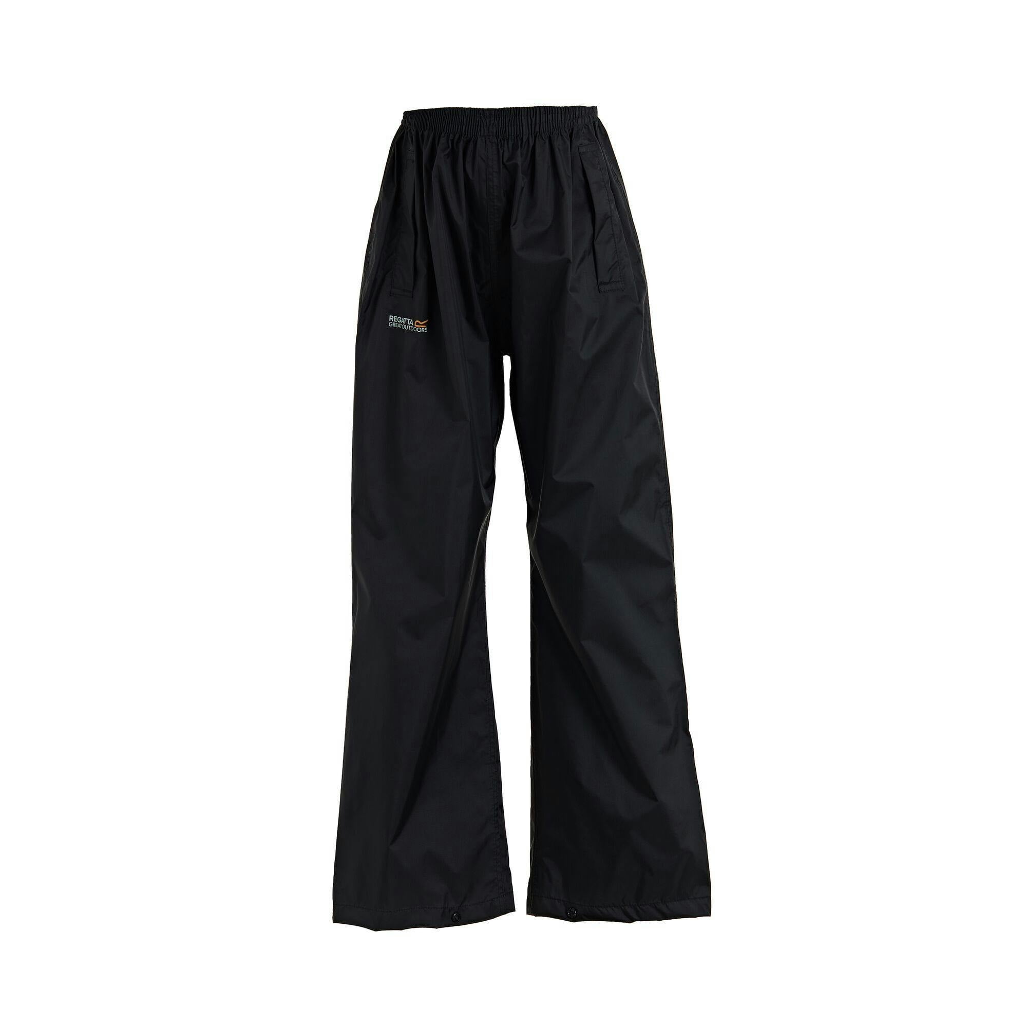 Regatta - Boys - Adventure Tech Pack It Waterproof Overtrousers - 2 Years - Black - Image 4