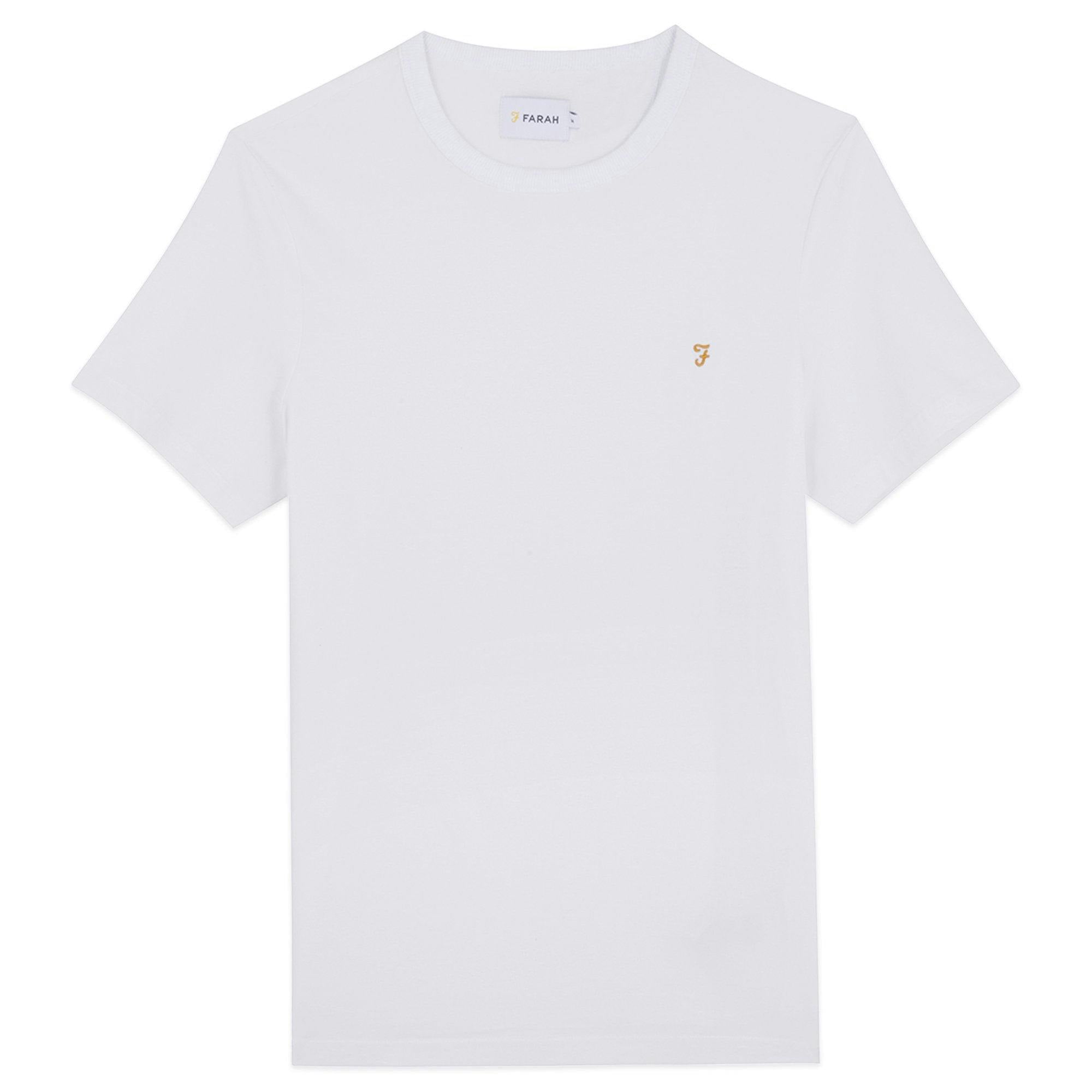 Farah Men's White New Danny T-Shirt - XX-Large