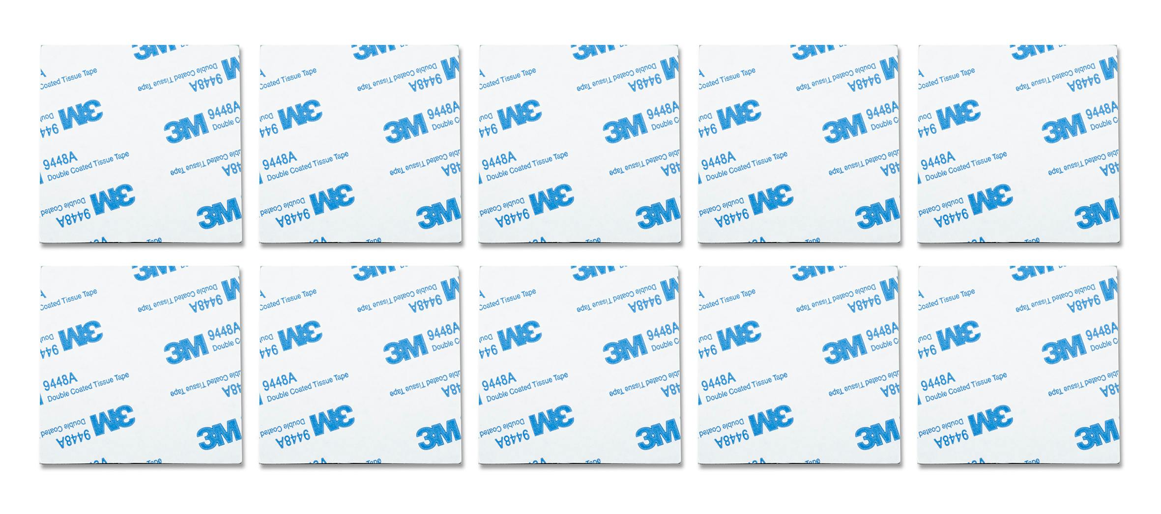 St Helens Grey Double-Sided Square Adhesive Mounting Pads. 5 X 0.5 X 6Cm