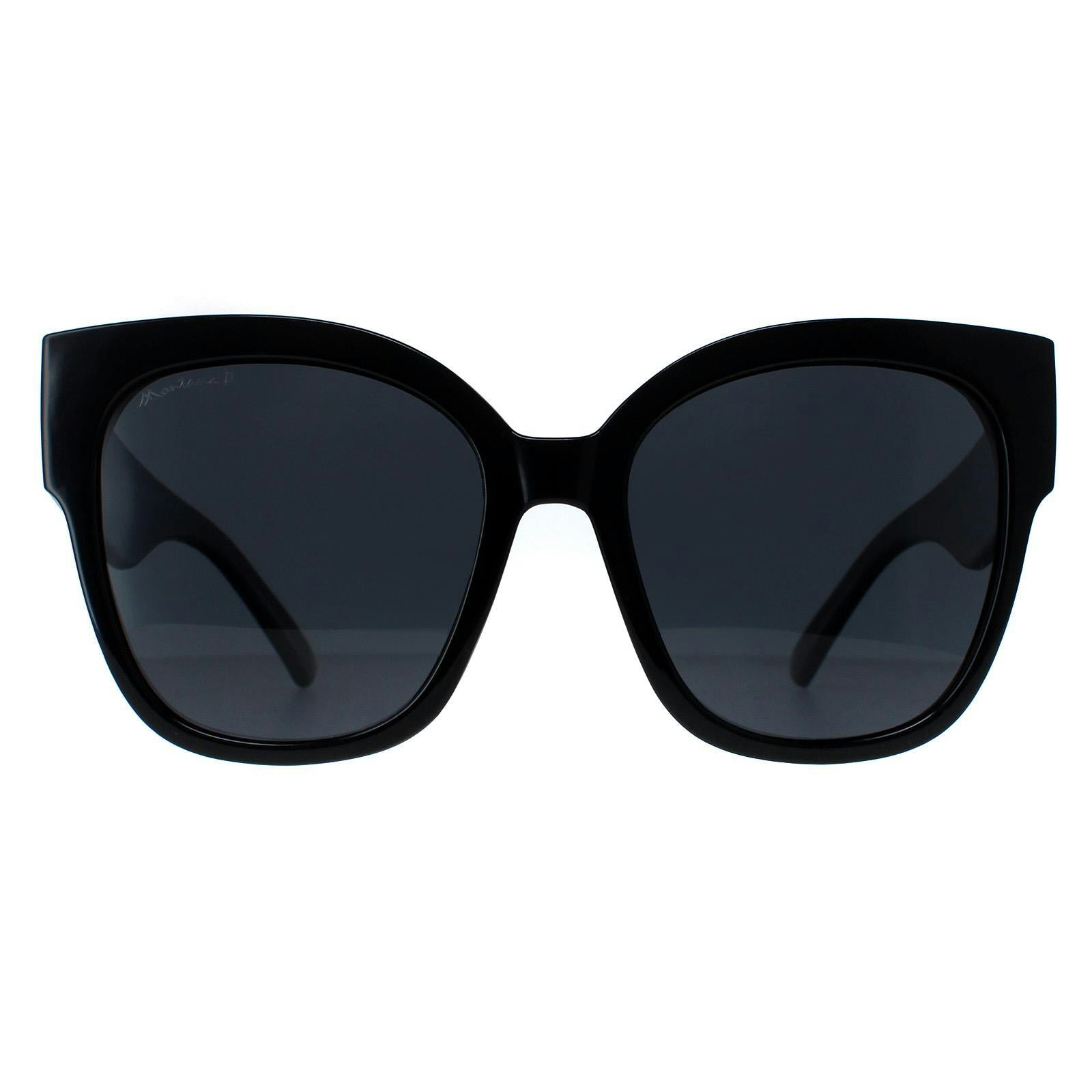 Montana Women's Black Sunglasses Mp73a Shiny Smoke Polarised For
