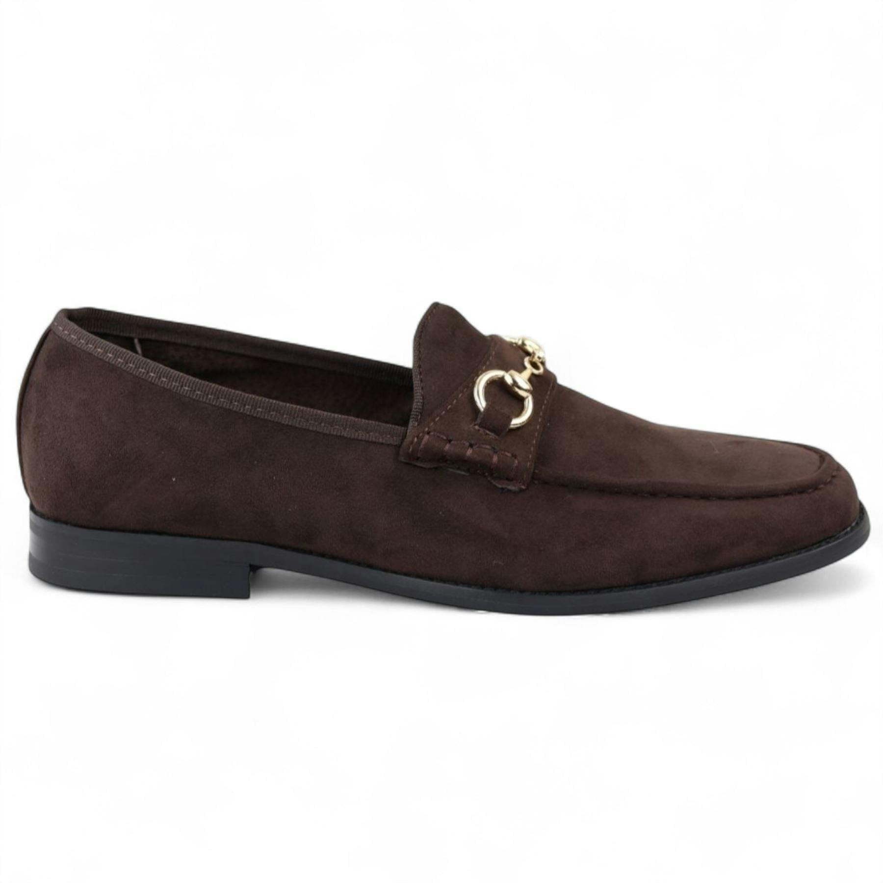 Dolcetto Men's Brown Suede Moccasin Leather Lined Loafers - Uk 11 | Eu 45 | Us 12