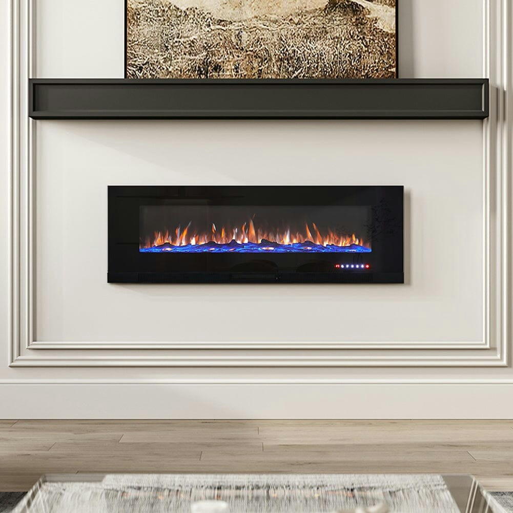 Living And Home 50/60 Inch Wall Mounted Electric Fireplaces 5000Btu Inset Fireplace Heater - 60 Inch