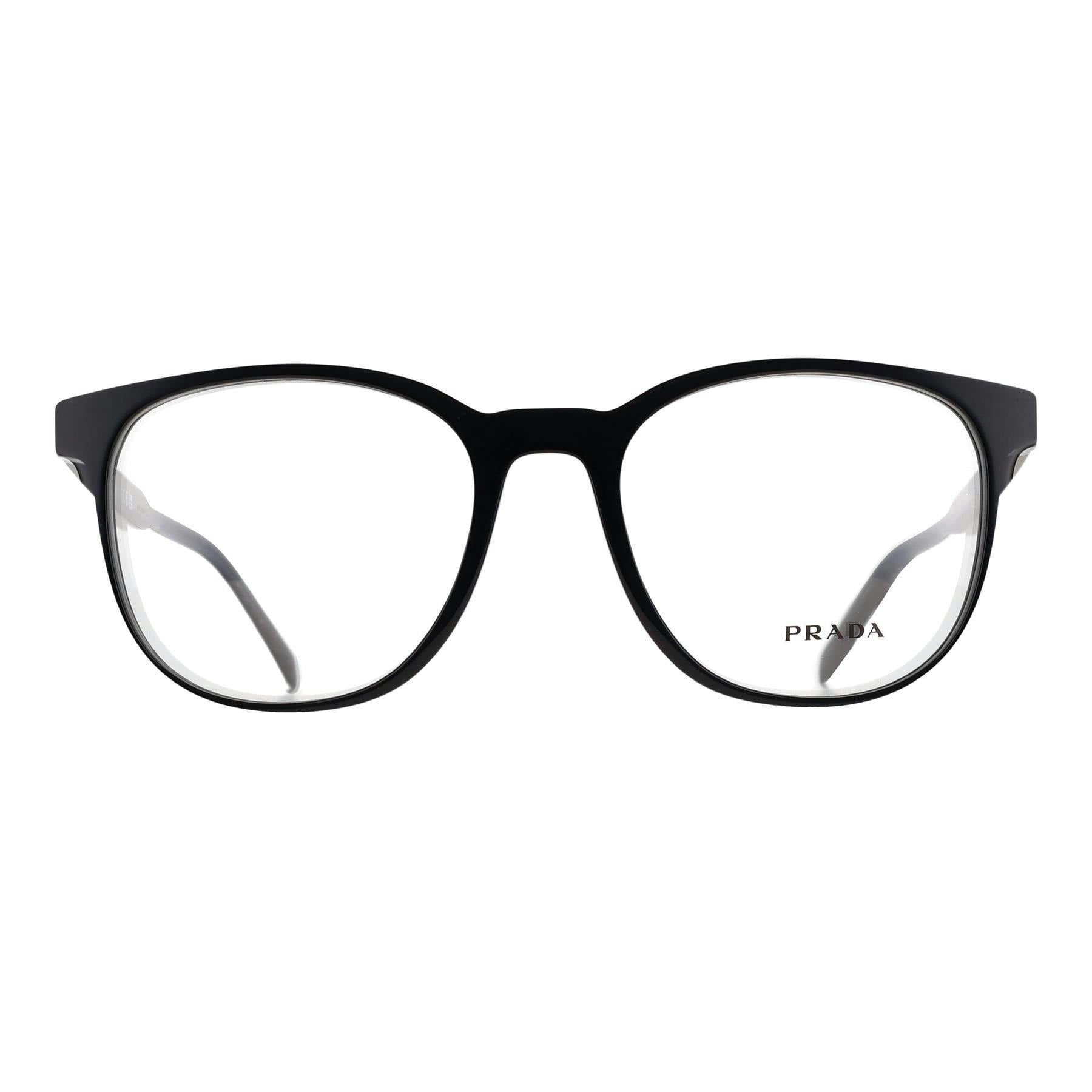 Prada Men's Black Man Pr A15v 16K1o1 Optical Frames Acetate Pantos Normal - Image 5