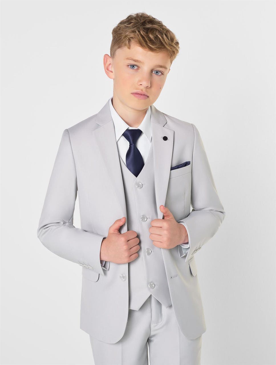 Roco Boys Grey/White Stone Suit - Monaco - 05 Years