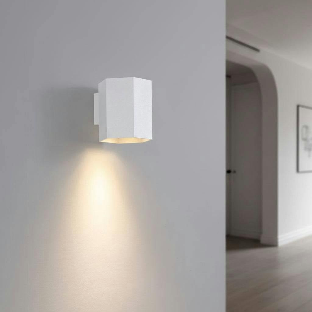 Rackhams White 5 Watt Hexagonal Indoor Led Wall Downlight