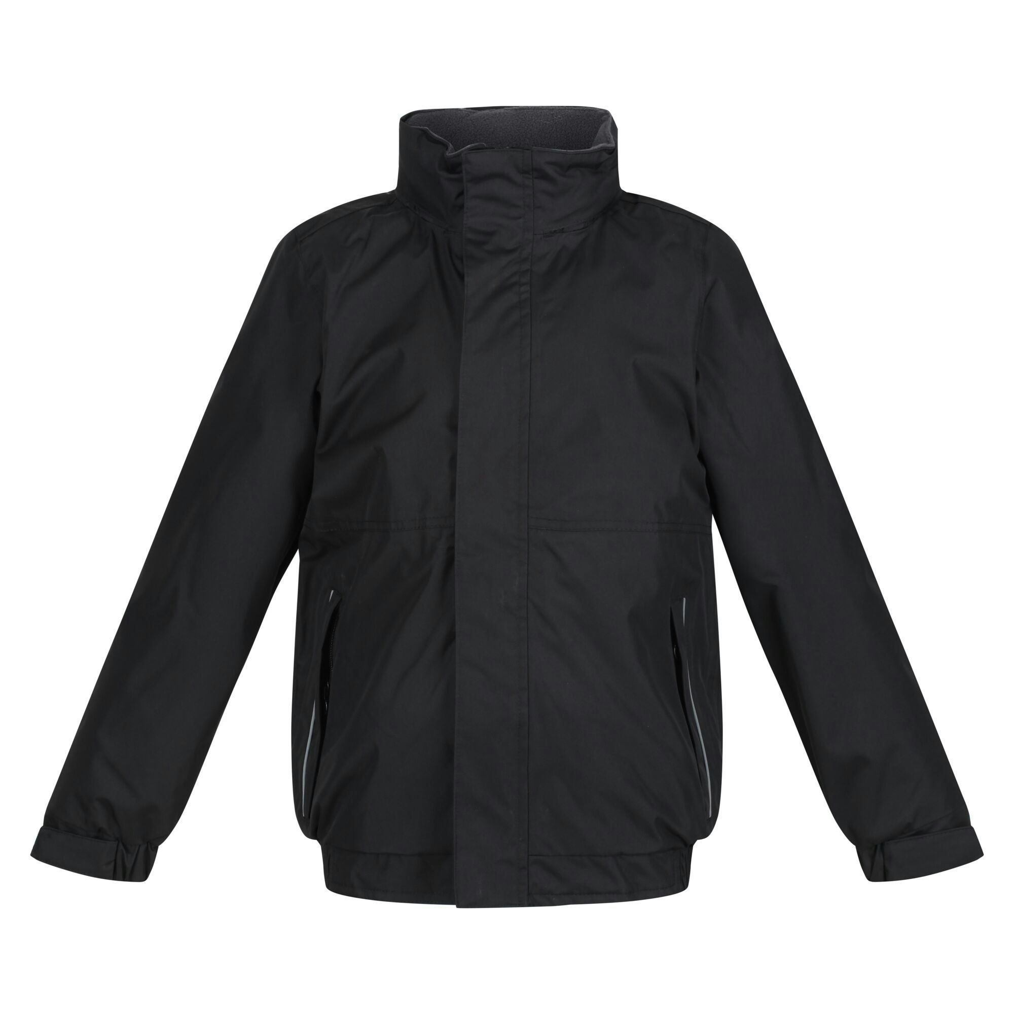 Regatta Unisex Kids Black Kids Thermoguard Fleece Lined Dover Jacket (Windproof & Waterproof) - /Ash - 34 - /Ash