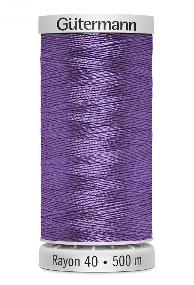 Gutermann No 40 Sulky Rayon Embroidery Thread 500M Rayon Thread Suitable For Embroidery - 1194 - 500 Metres