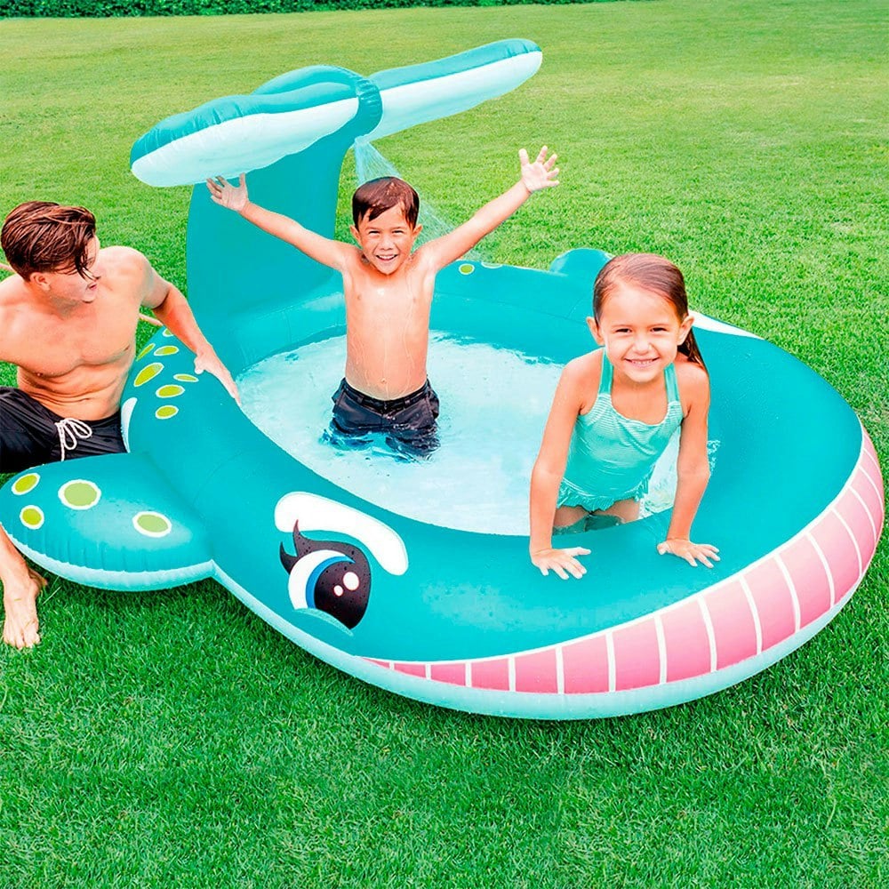 Smartbies Intex Inflatable Whale Spray Pool