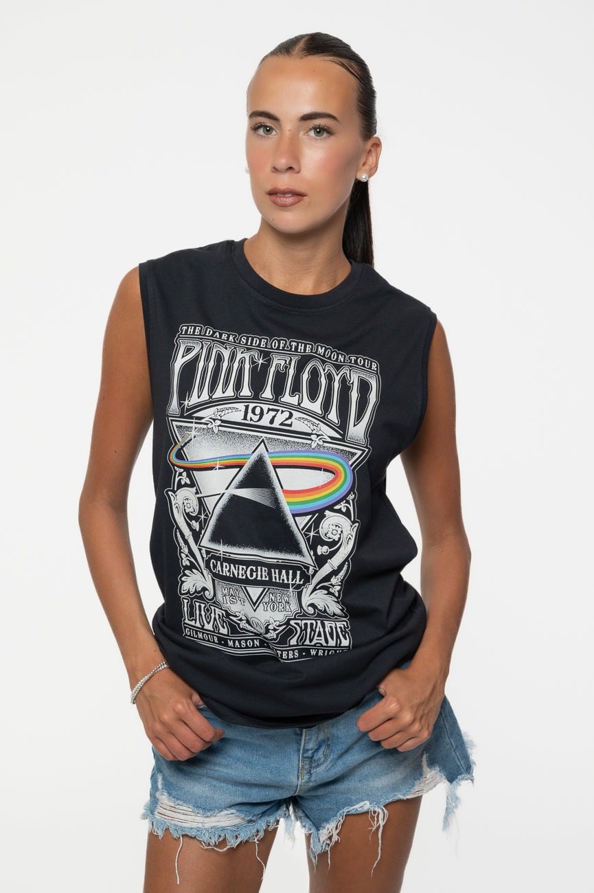 Paradiso Clothing Unisex Pink Floyd Carnegie Hall Poster Muscle Tank - M