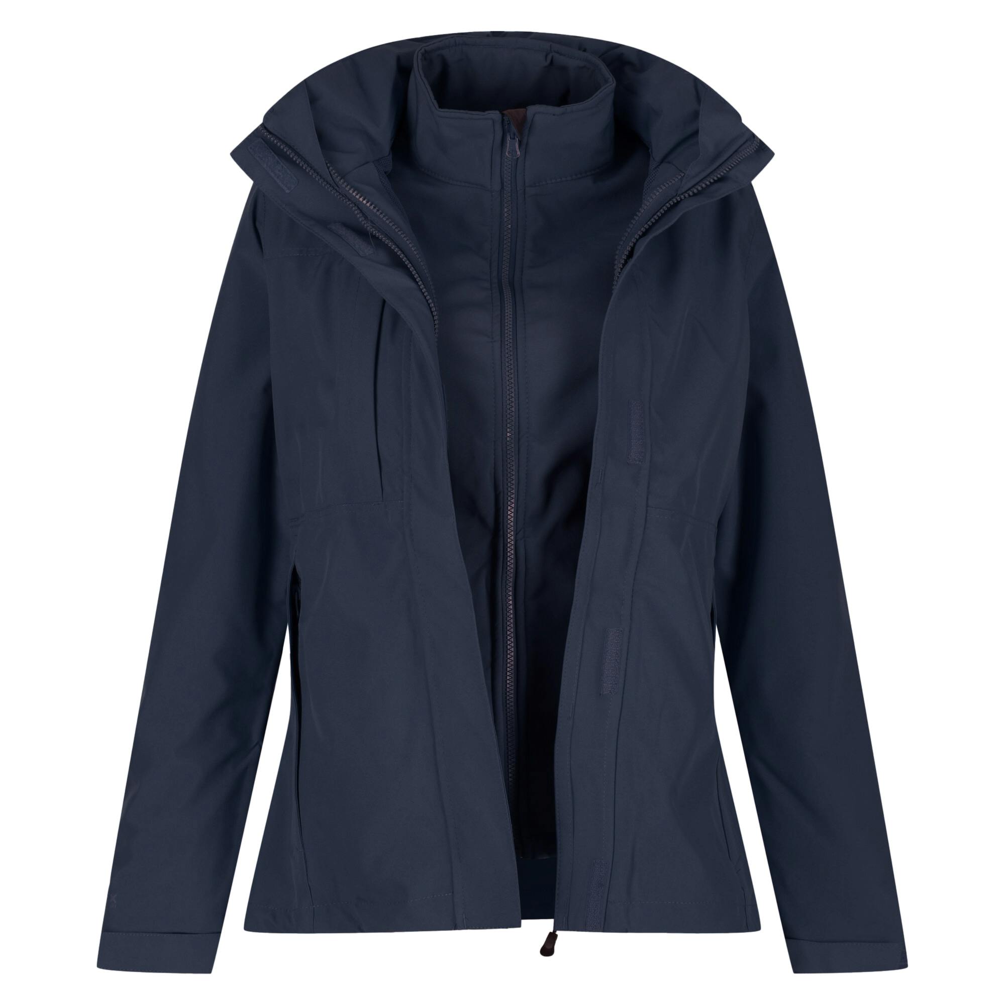 Regatta Women's Professional Kingsley 3-In-1 Waterproof Jacket - Navy - 20 - Navy - 100% Polyester