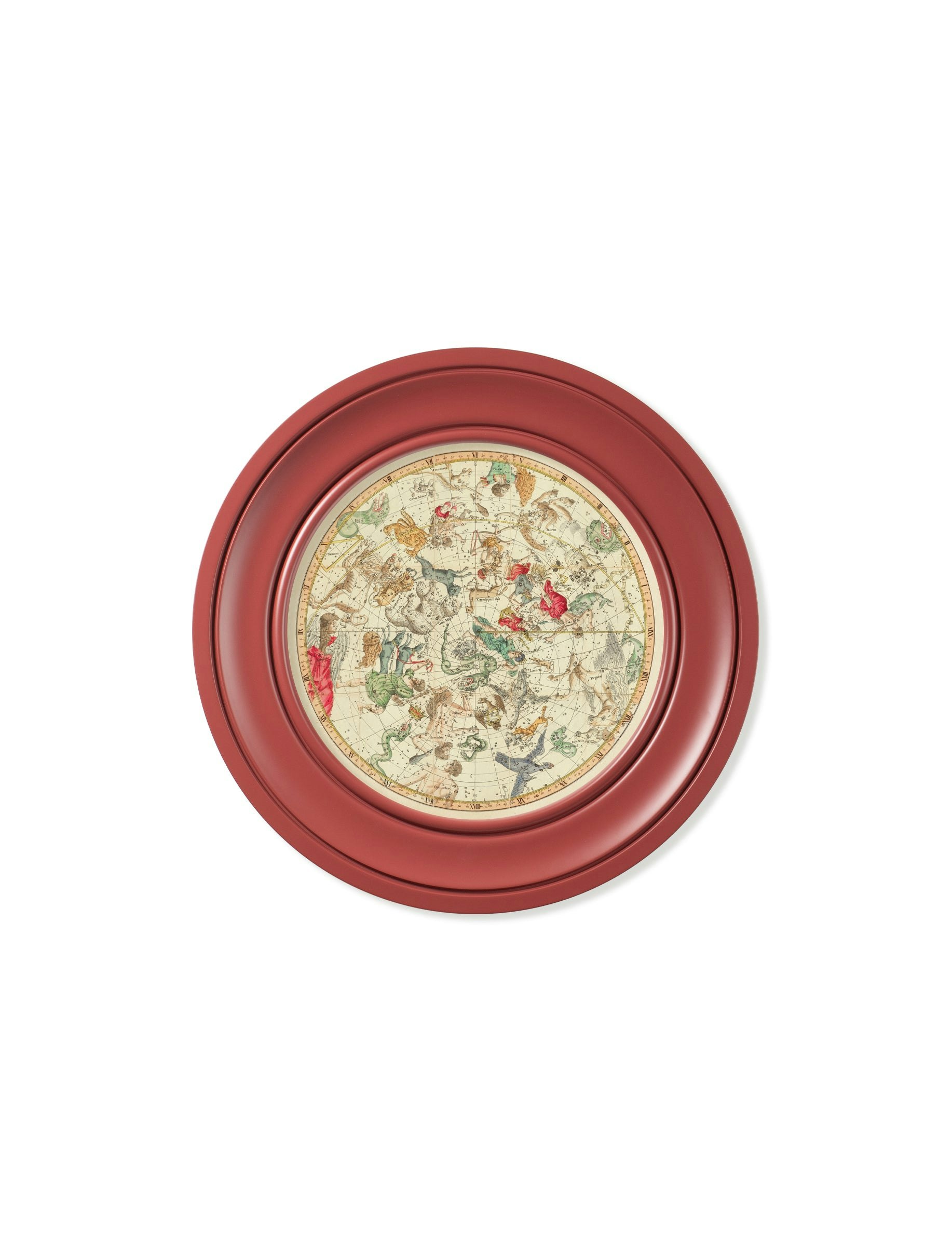 Rackhams Red C.1820 Map Of Constellations - Round Frame - 44 X 44Cm - Southern Hemisphere