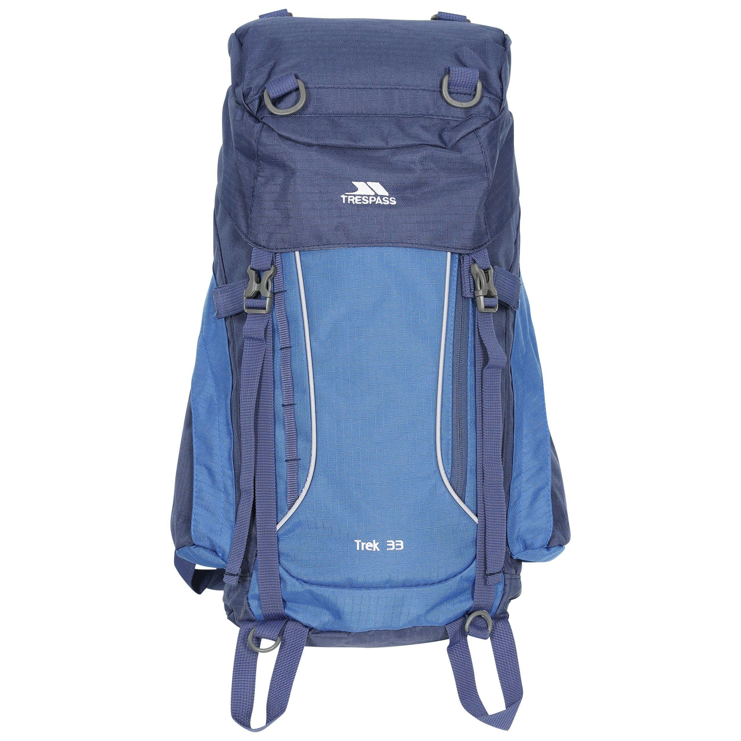 Trespass Trek 33 Backpack (33 Litres) - Electric Blue - Electric Blue - Image 3