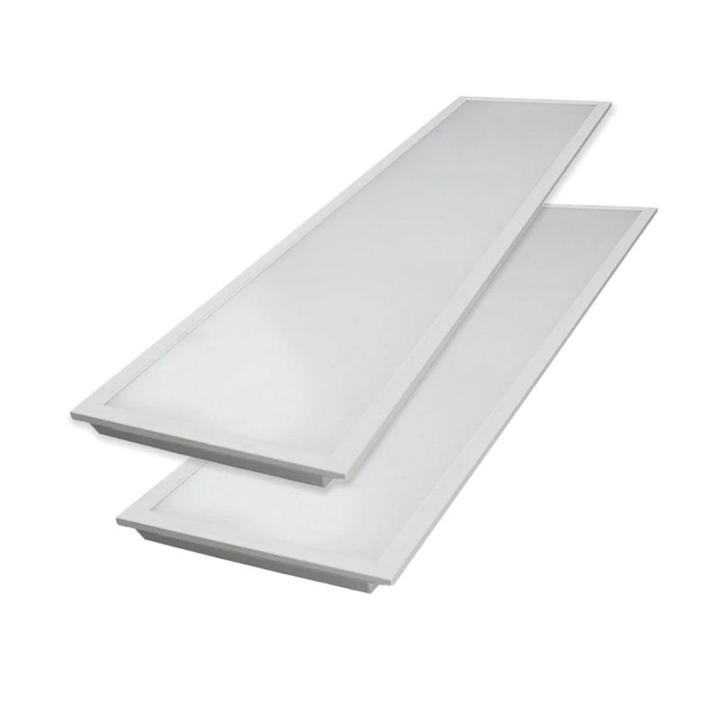 Rackhams White/Light 40W Led Backlit Panel Ceiling Lights 1200X300 Mm 4000K, Day 120X30 Cm Rectangular For Indoor Lighting | Pack Of 2