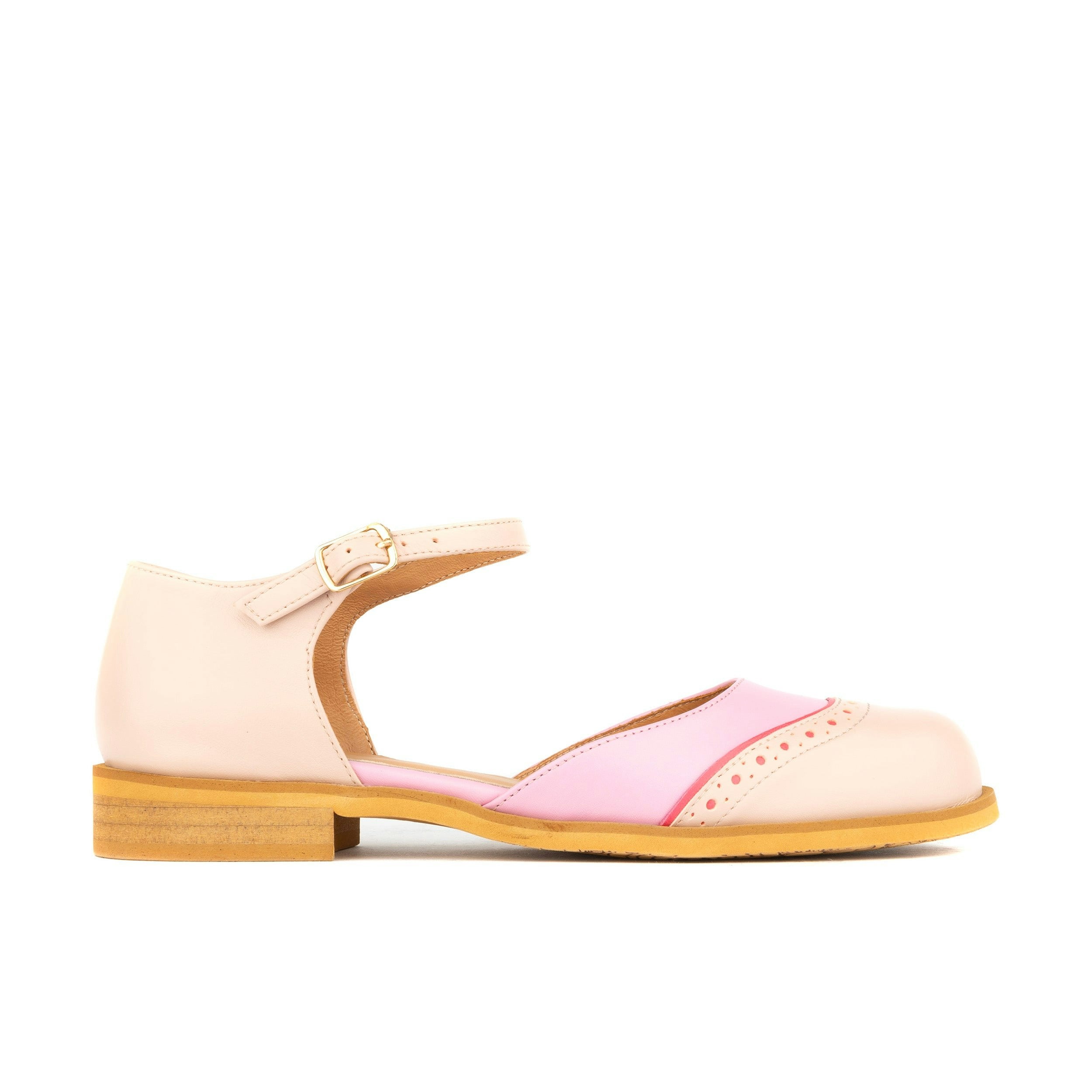 Embassy London Women's Pink Gigot - & Pastel - Round Toe And Closed Heel Sandal In Pastel Leather - Uk 6 / Eu 39 / Us 8