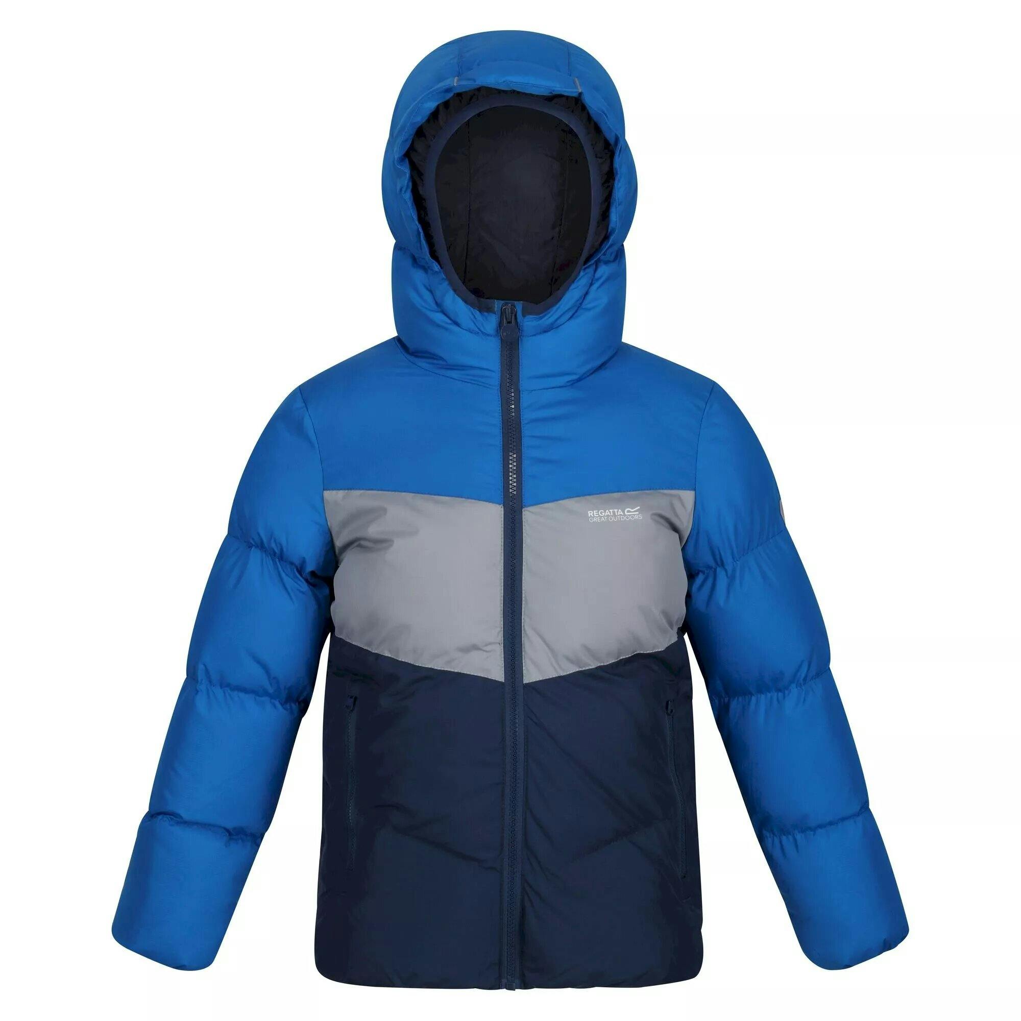Regatta Blue/Grey Kids Lofthouse Vi Insulated Jacket - Sky Diver /Storm - 5-6 Years - Sky Diver /Storm - 100% Polyester