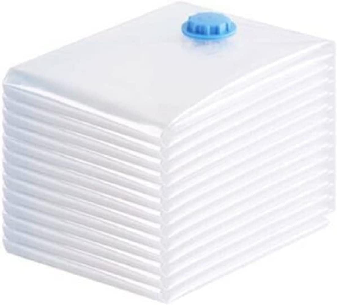 Kav 10 Pack Max Space Saving Storage Vacuum Bags For Clothes Bedding Organiser - Waterproof Sealer Bag For Home, Travel - 70X110cm