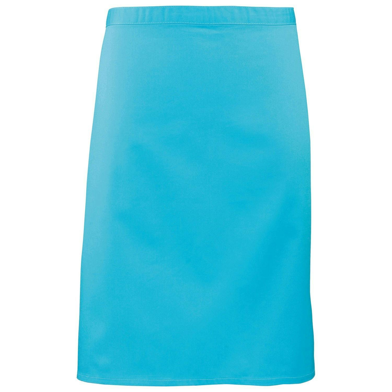 Premier Unisex Turquoise Colours Mid Length Apron In - Image 2