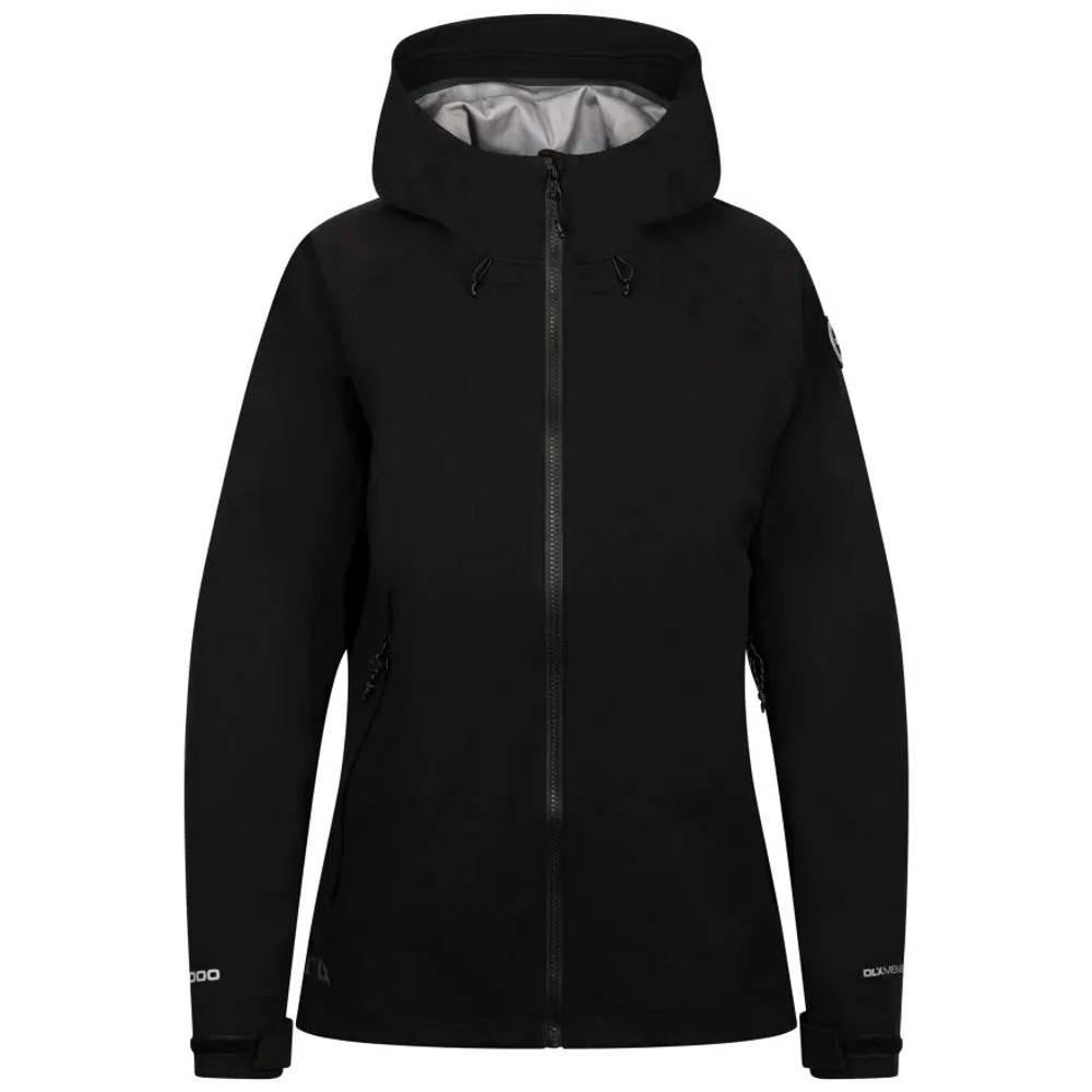 Trespass Women's Black Justine Dlx Waterproof Jacket - 12 Uk - 100% Polyester