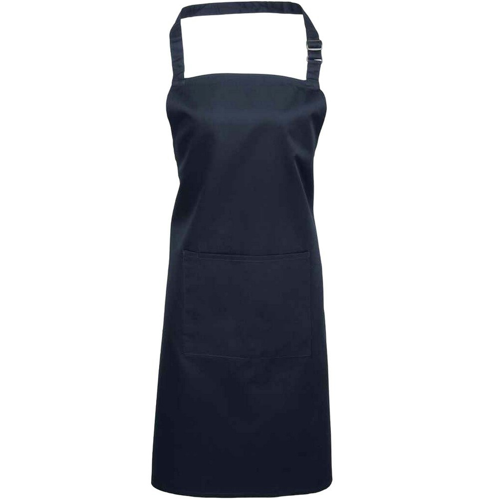 Premier Unisex Adult Colours Pocket Full Apron - Navy - Image 3