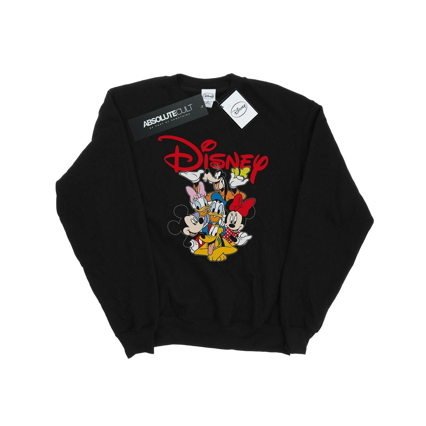 Disney Men's Black Mickey Mouse Crew Sweatshirt - Medium