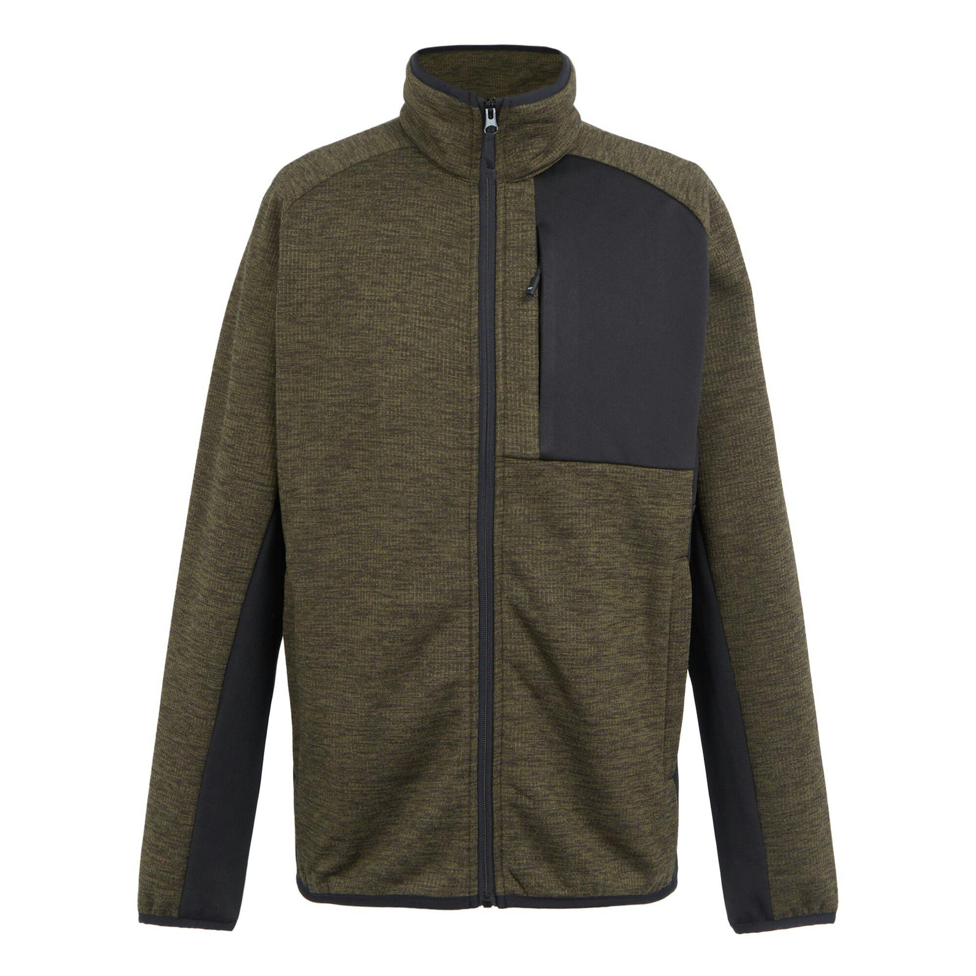 Regatta Men's Shorston Fleece Jacket - Crocodile Marl - Xl - Crocodile Marl - 90% Recycled Polyester/10% Elastane