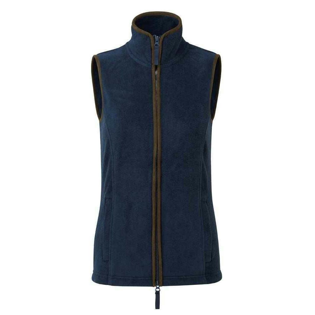 Premier (Xs, Navy/Brown) Womens/Ladies Artisan Fleece Gilet - Image 3