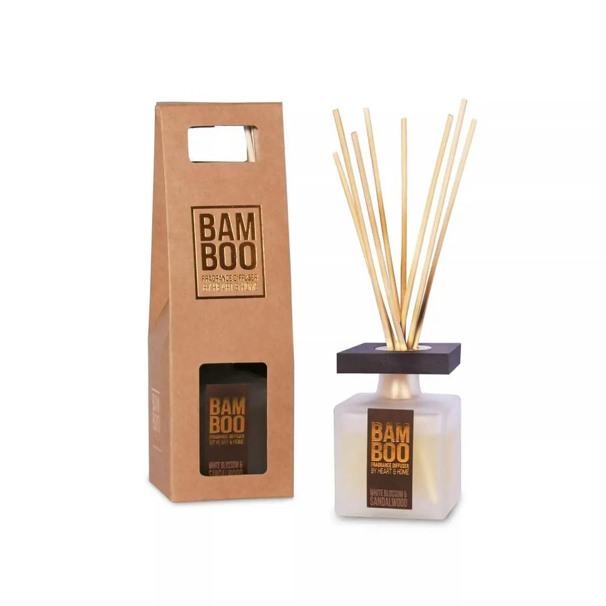 Rackhams White Blossom & Sandalwood - Bamboo Fragrance Diffuser