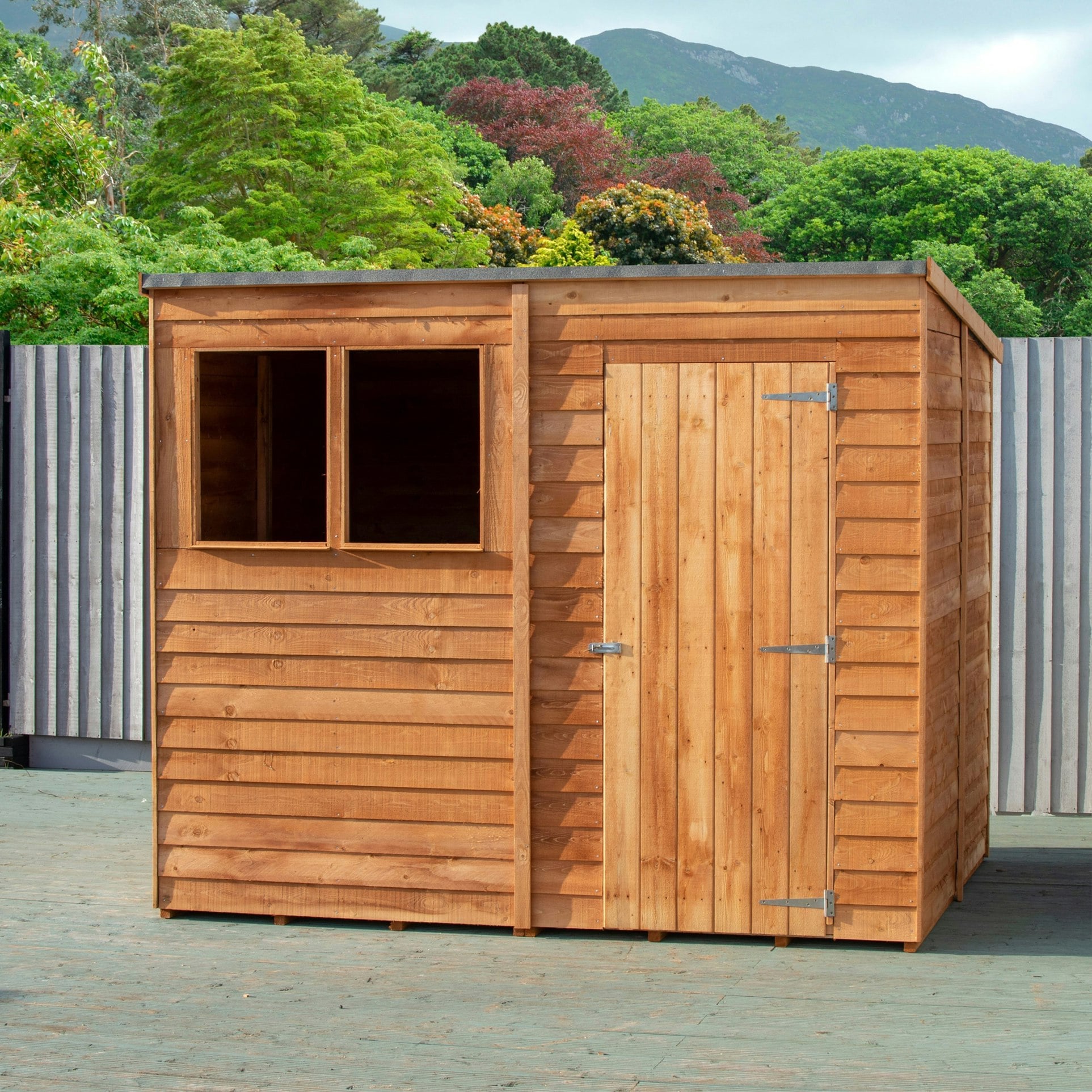 Rackhams Green Overlap Pent 8X6 Storage Shed