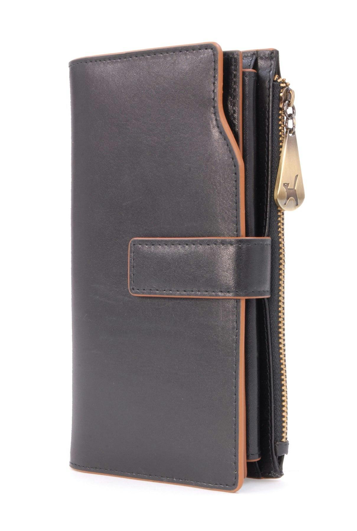 Catwalk Collection Handbags Black Stella - Large Purse - Rfid - Rfid