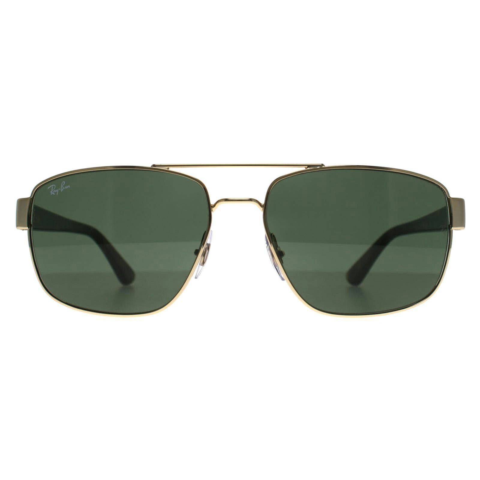 Ray-Ban Sunglasses RB3663 001/31 Polished Arista Gold G-15 Green - Image 6