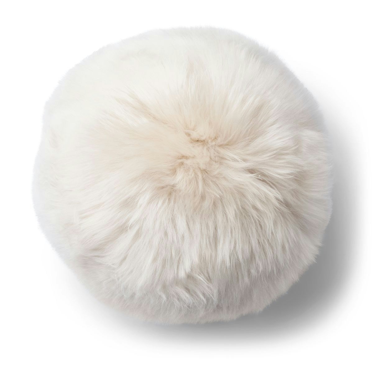 Rackhams Angelite Cushion | D30 Cm | D25 | D35 | Long Wool - Linen - D35 Cm