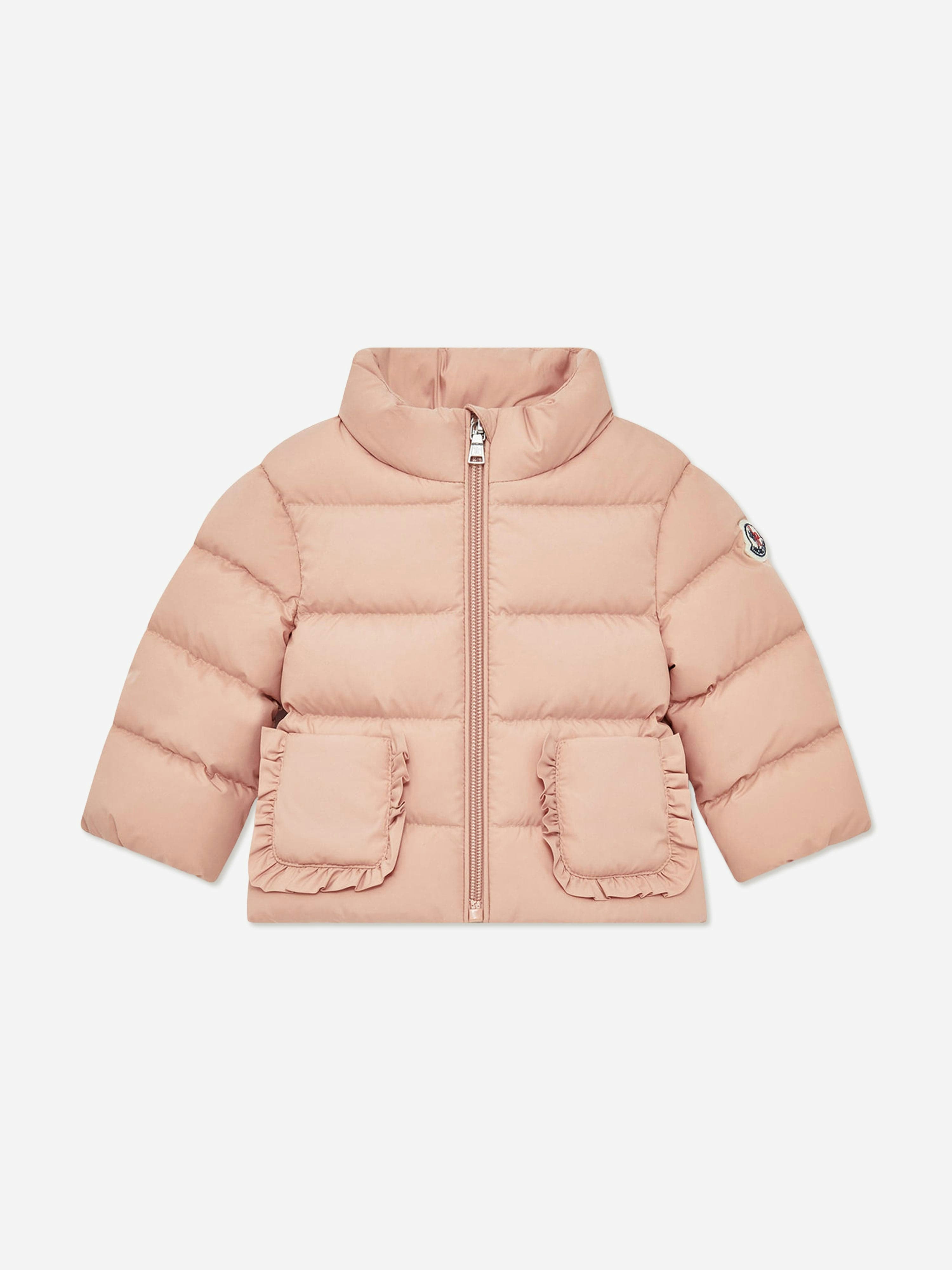 Moncler Enfant Women's Pink Baby Girls Down Padded Onica Jacket In - 3 Yrs