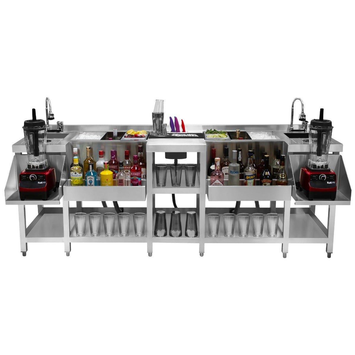 Rackhams Compact Twin Cocktail Bar Station