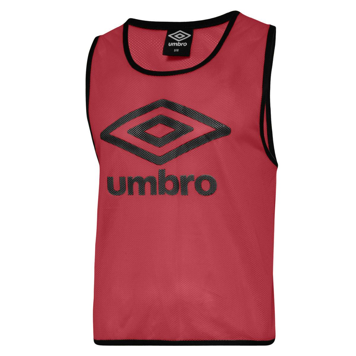 Umbro Black Kids Training Bib - Vermillion/ - Vermillion/ - L-Xl