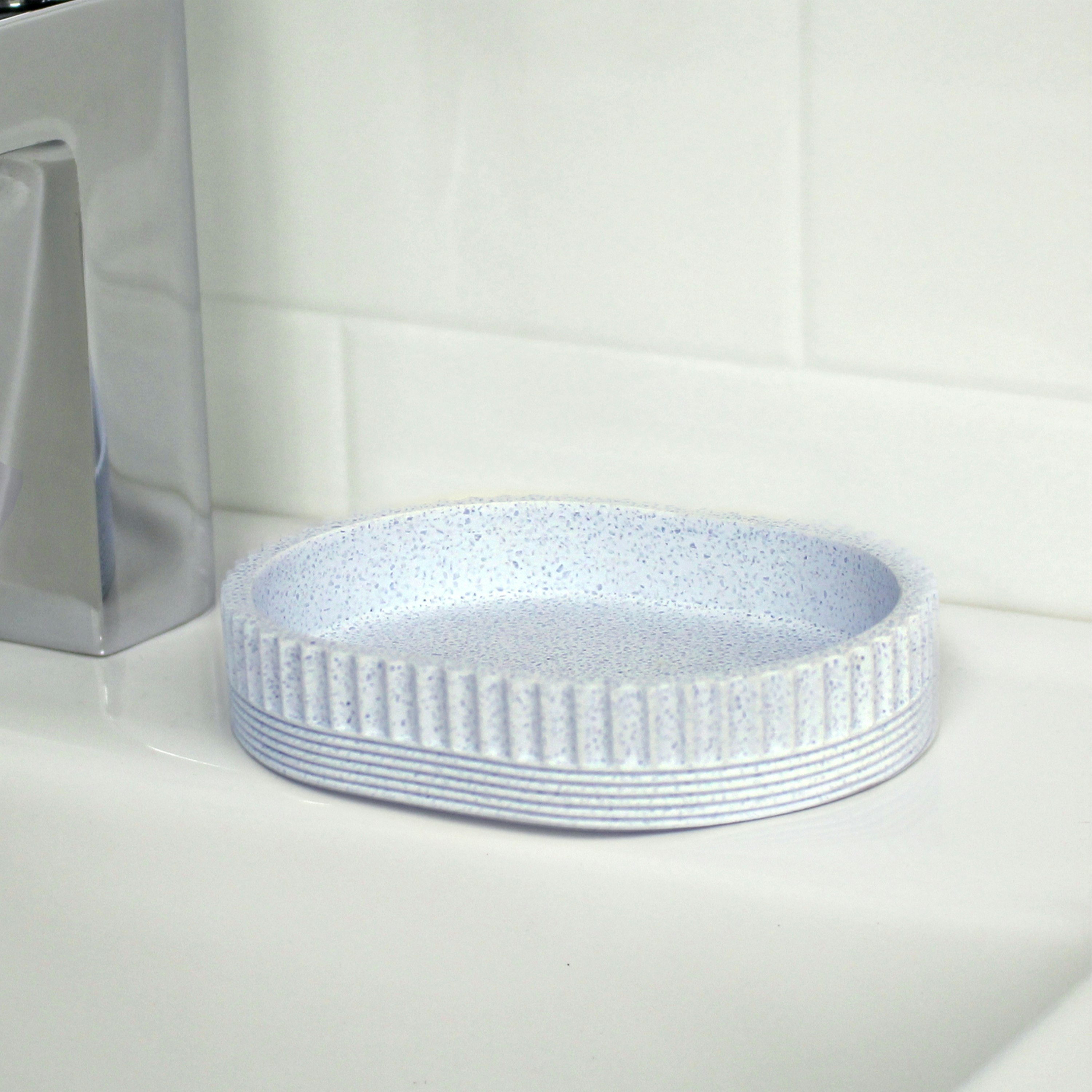 Showerdrape Blue Tranquil Pale Soap Dish