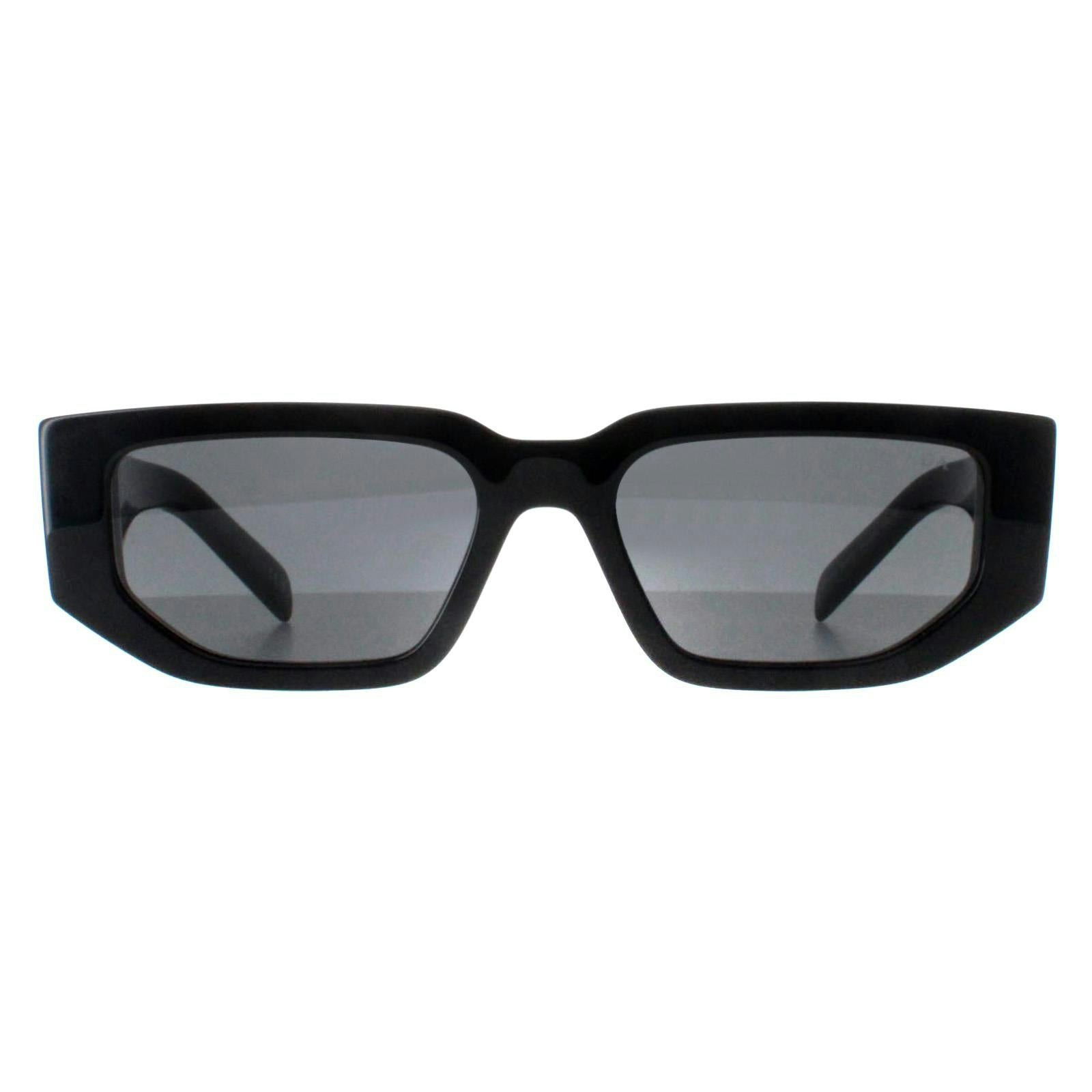 Prada Rectangle Sunglasses - Black - Image 7