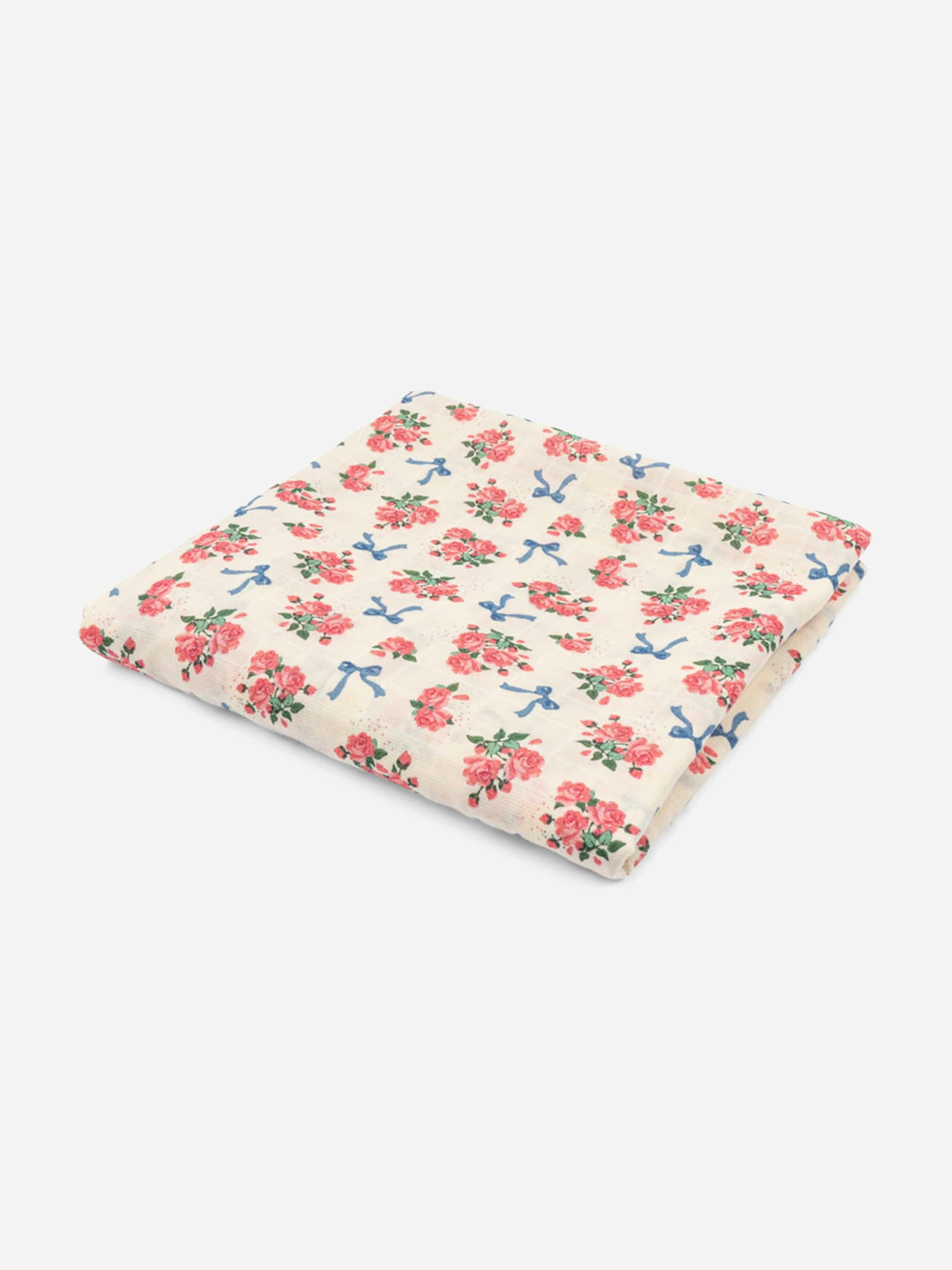 Konges Slojd Women's Ivory Konges Sløjd Baby Girls Bella Rosita Muslin Swadlle In (115Cm) - One Size