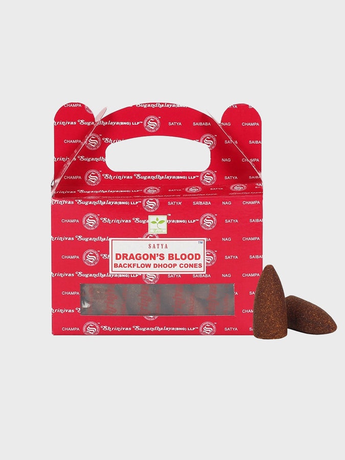 Rackhams Dark Backflow Dhoop Cones - 24 Pack - Dragon's Blood