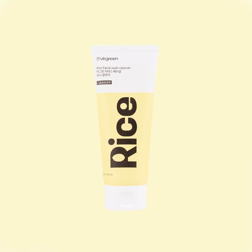 Vegreen Rice Facial Wash Gel Cleanser 150Ml