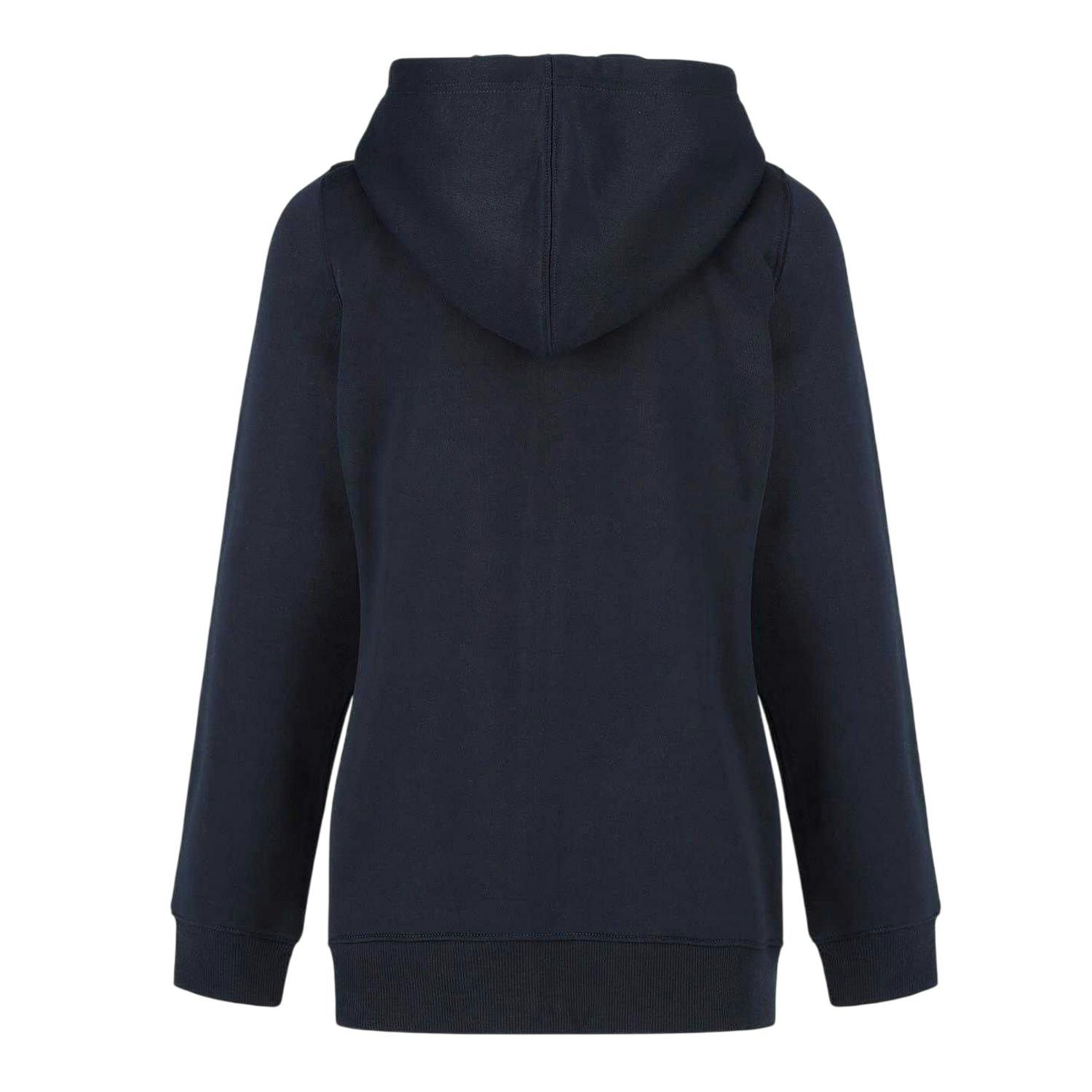 Slazenger Women's Logo Fitted Full Zip Hoodie - Navy - 18 Uk - Navy - 65% Polyester/35% Cotton