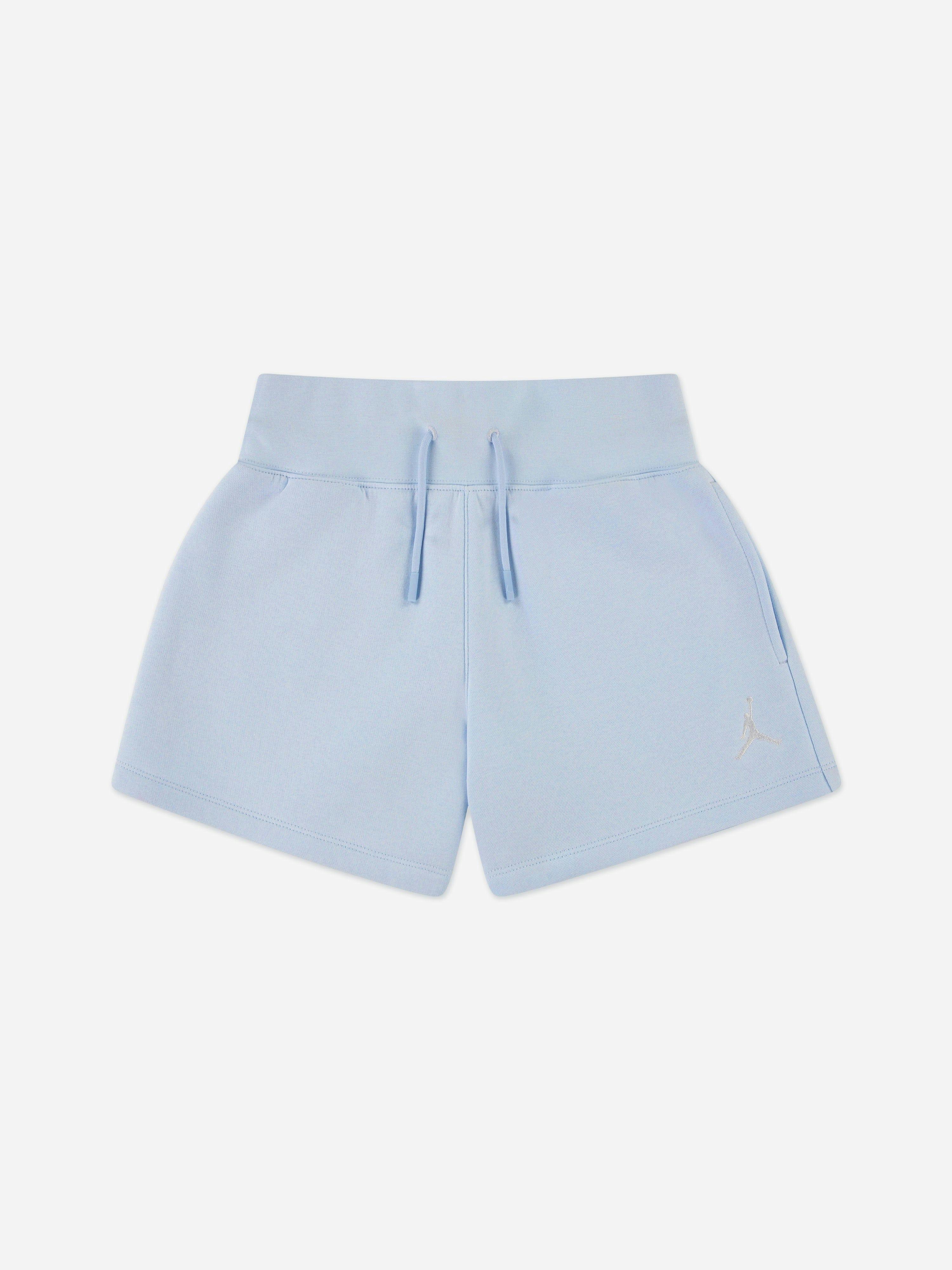 Jordan Girls Blue Wj Brooklyn Fleece Shorts In - 12 - 13 Yrs