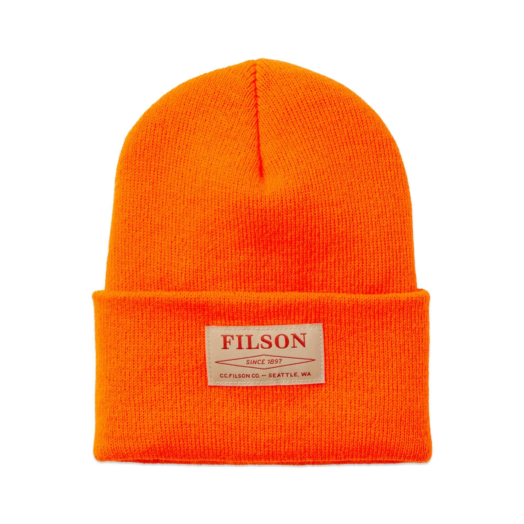 Filson Orange Ballard Watch Cap - Blaze