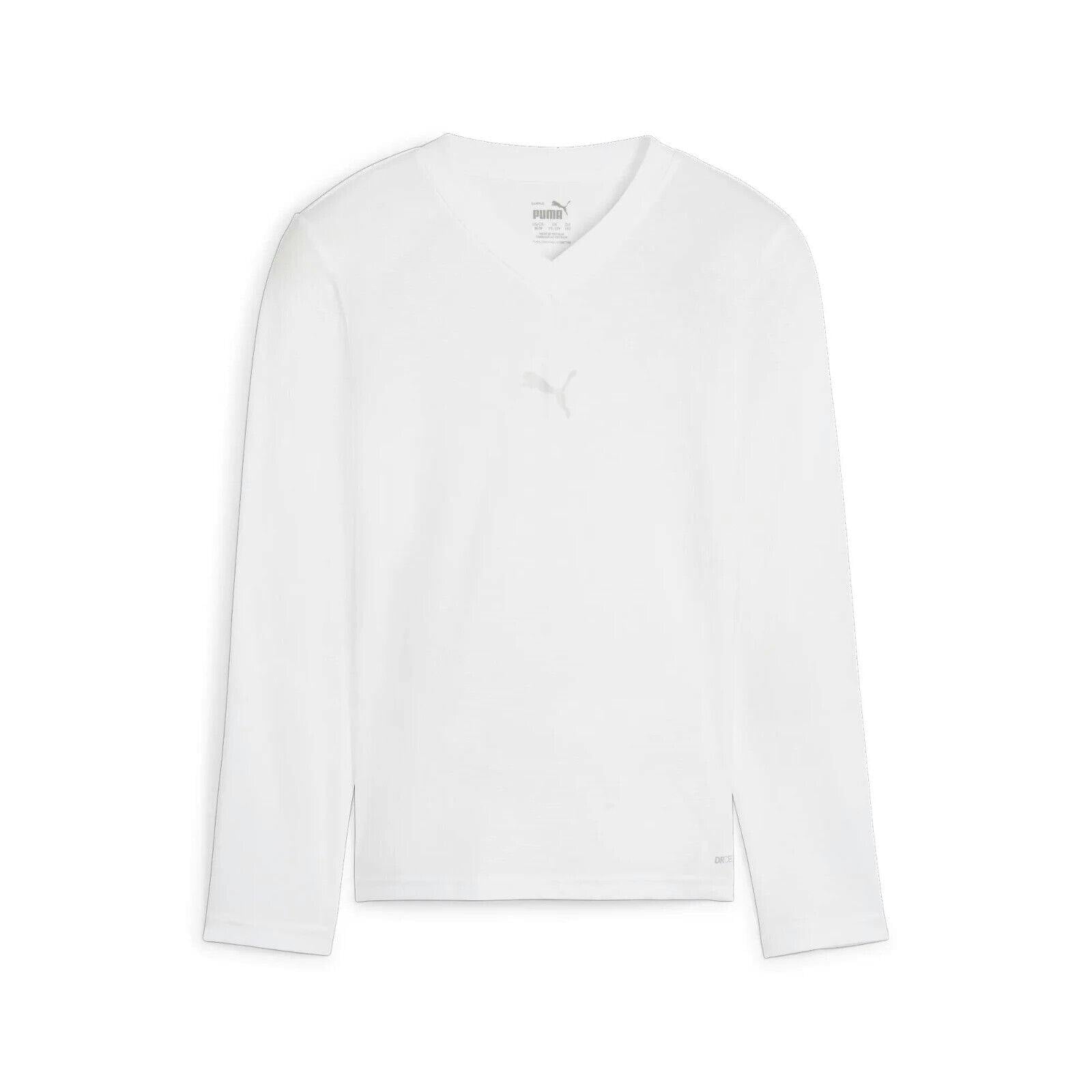 Puma Boys White /Girls Teamgoal Base First Layer Thermal T Shirt Top 659041 - 140 9-10 Years