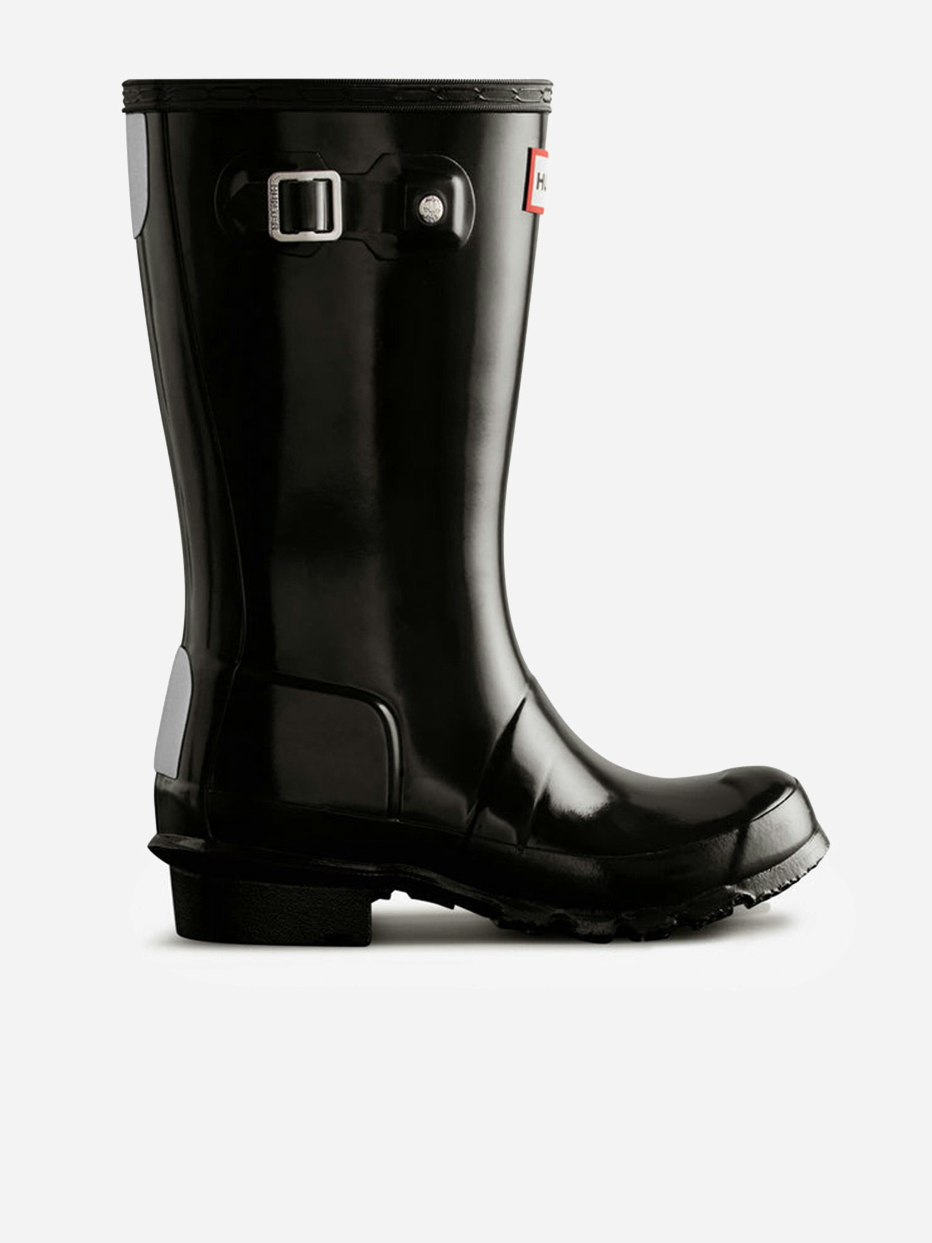 Hunter Unisex Black Junior Originals Gloss Boot In | : Size 2 - Image 2