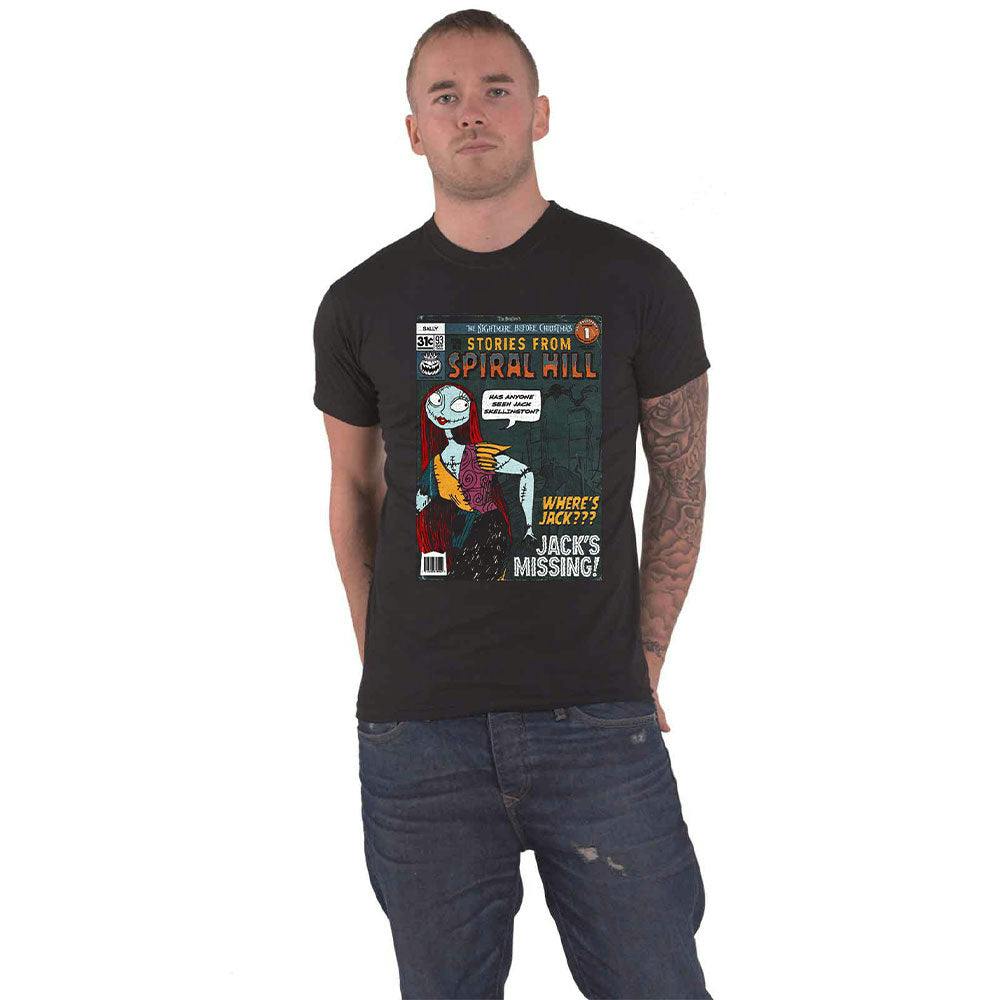 Paradiso Clothing Unisex Black The Nightmare Before Christmas Spiral Hill Sally T Shirt - Xxl