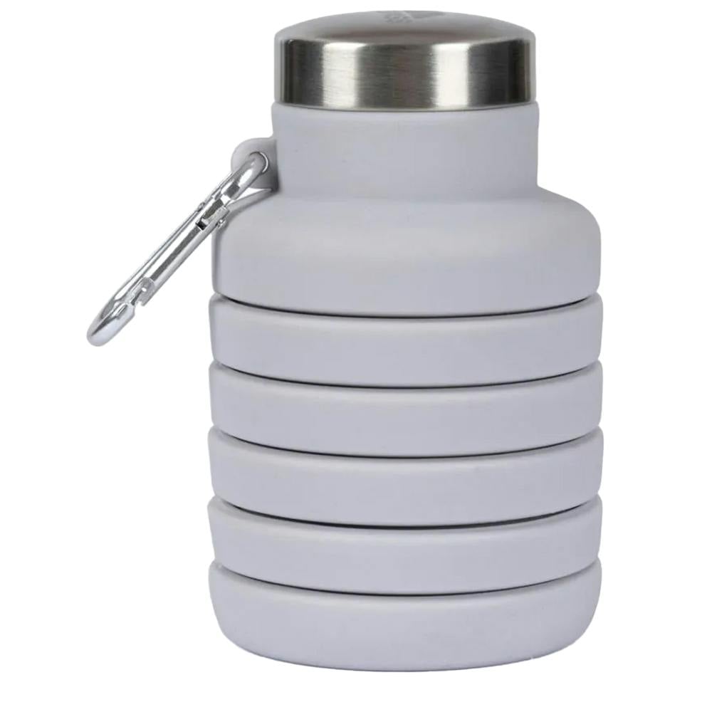 Trespass Vavo Foldable Silicone Water Bottle - Platinum - One Size - Platinum