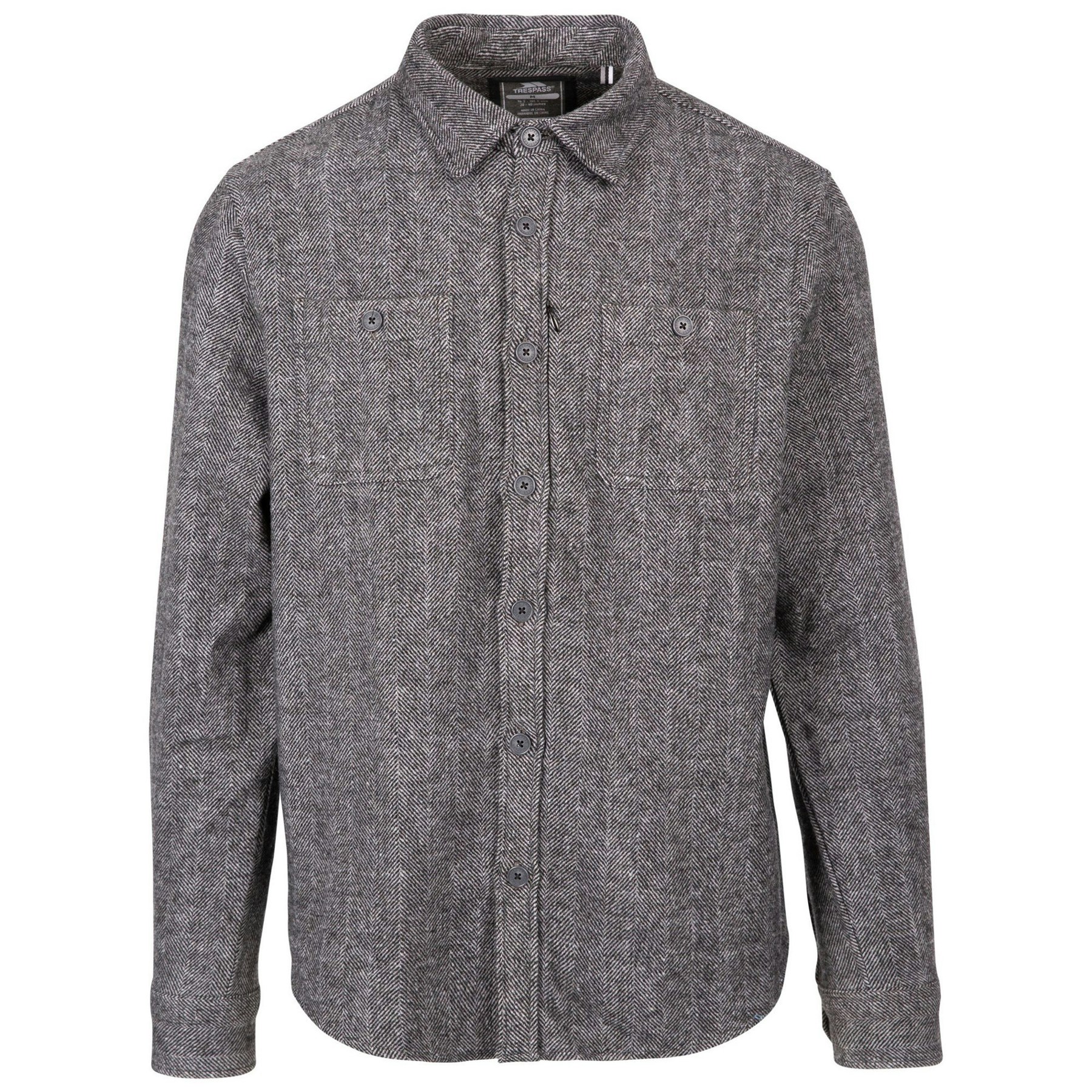 Trespass Men's Grey Potsgrove Shirt - Xxl