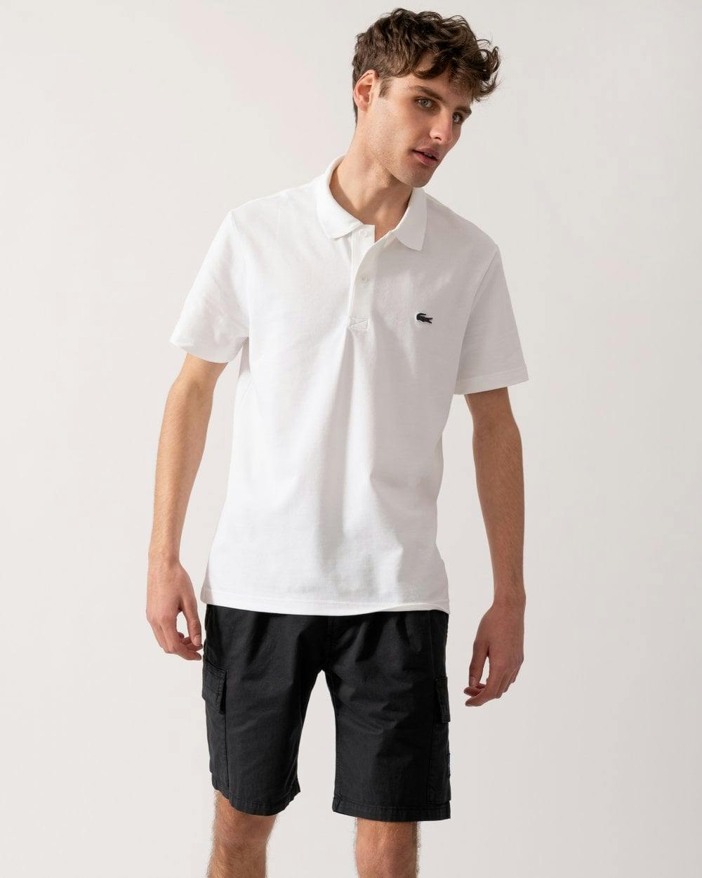 Lacoste Men's White Short Sleeved Polo Shirt - 001 - 001 - L